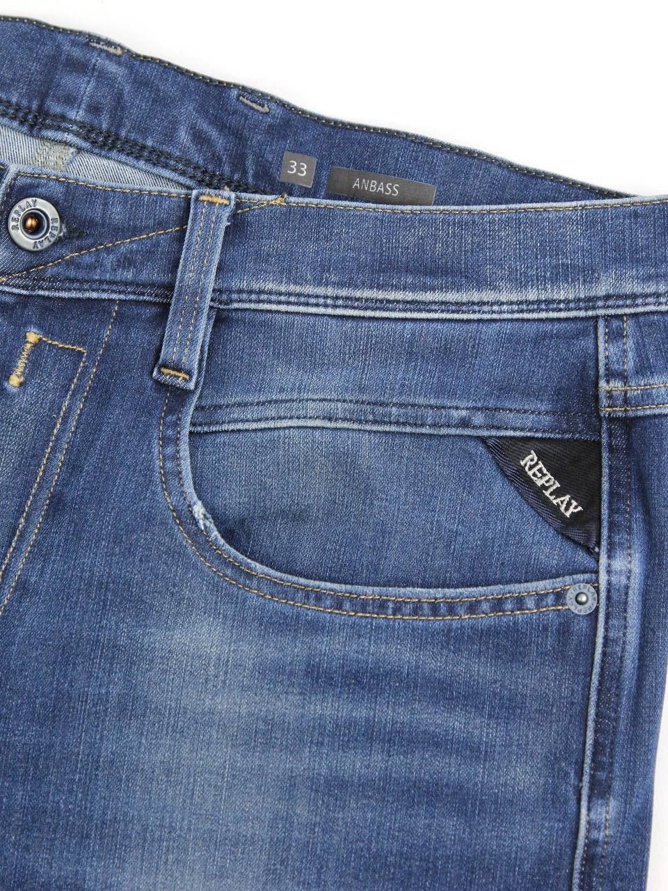 Replay REPLAY Blue Hyperflex jeans Size US 33 - 4 Thumbnail