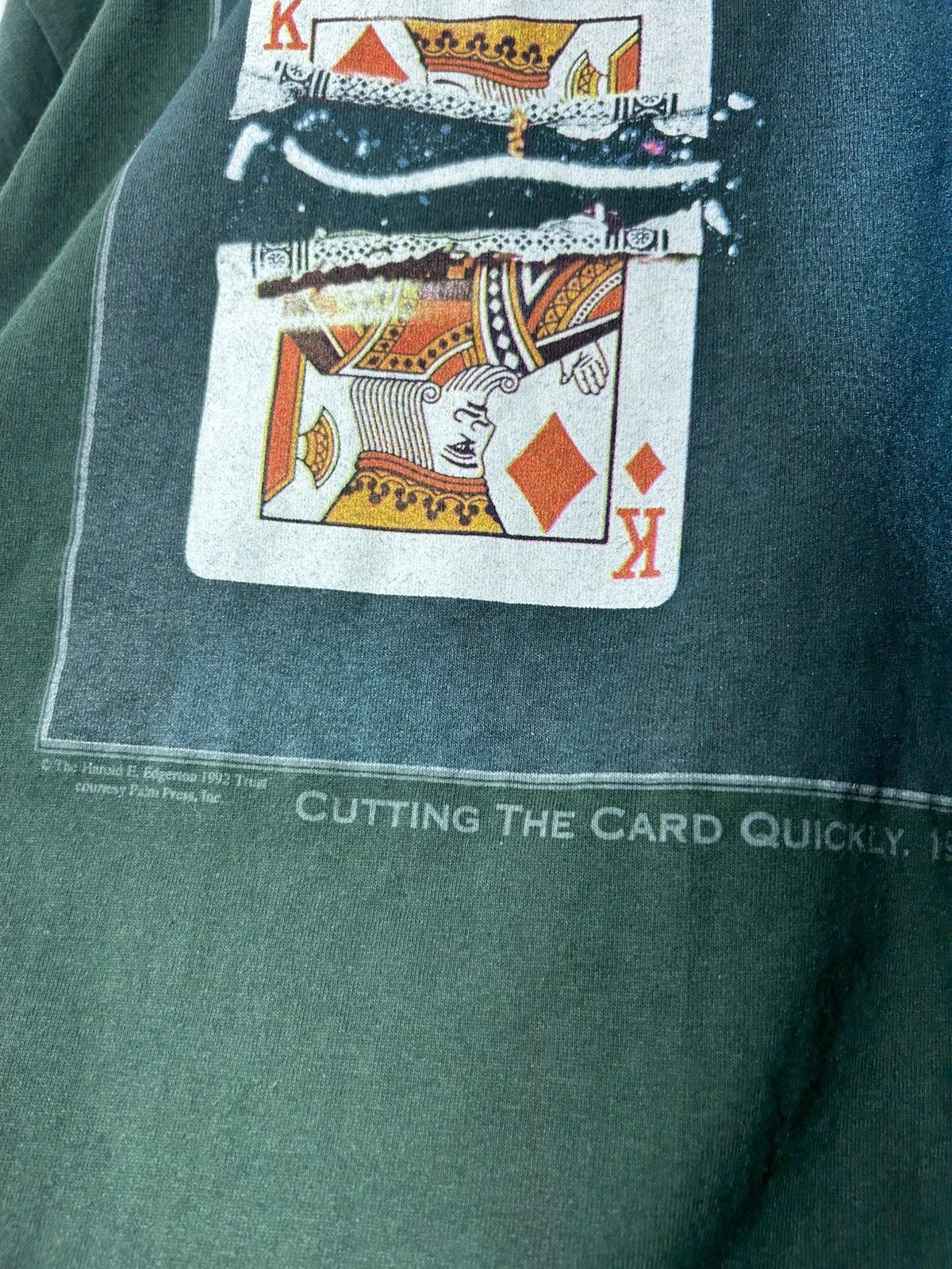 Vintage 1992 Harold E. Edgerton “Cutting the card quickly” DEADSTOCK Size US XL / EU 56 / 4 - 3 Thumbnail