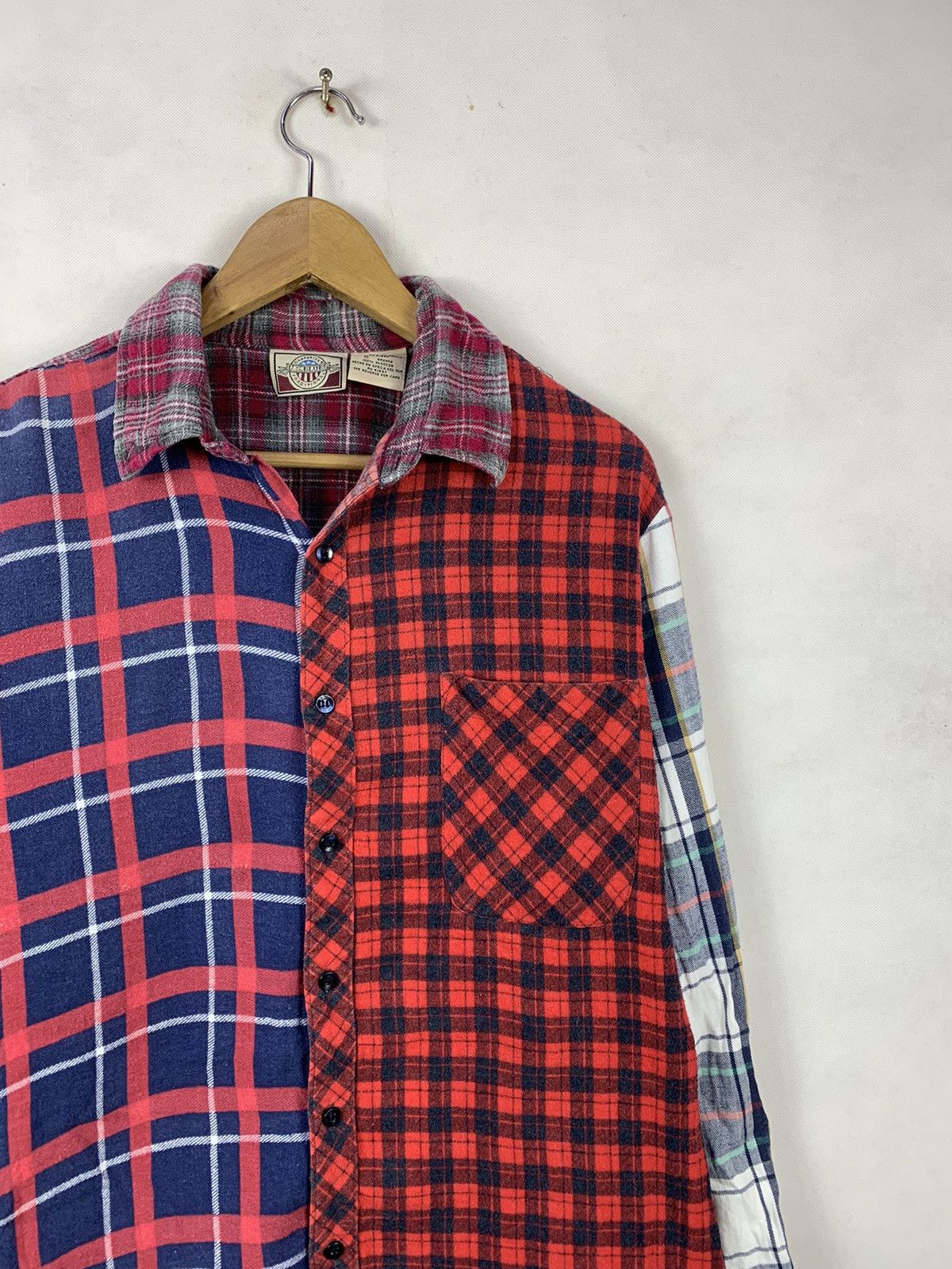 Other Rare! US Blues Multi Cuts Flannel like Needles Size US M / EU 48-50 / 2 - 3 Thumbnail