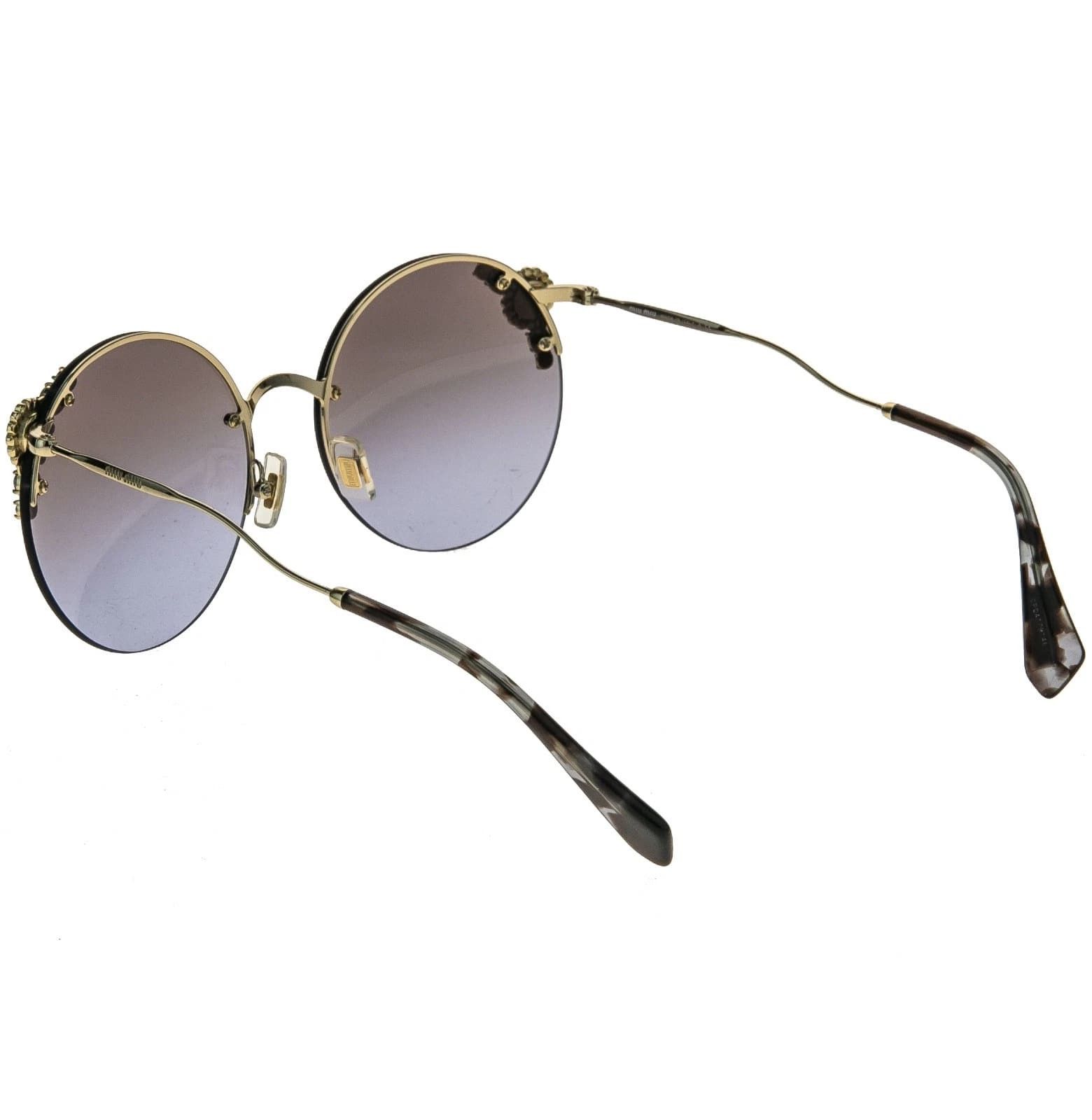 Miu Miu MIU MIU Mu52Ts Gold Crystal Pearl 52T Rimless Sunglasses Size ONE SIZE - 8 Thumbnail