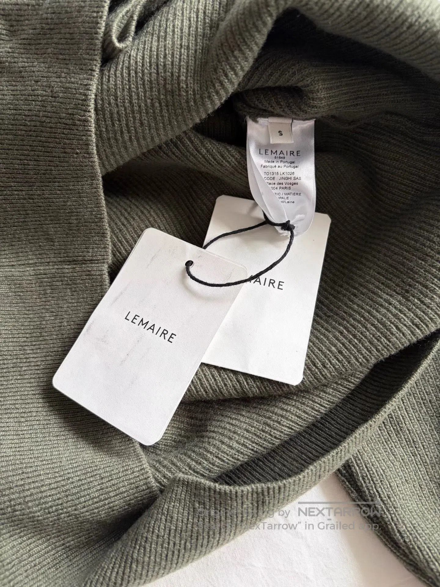 Lemaire Green Turtleneck Sweater - Size S. Size US S / EU 44-46 / 1 - 4 Thumbnail