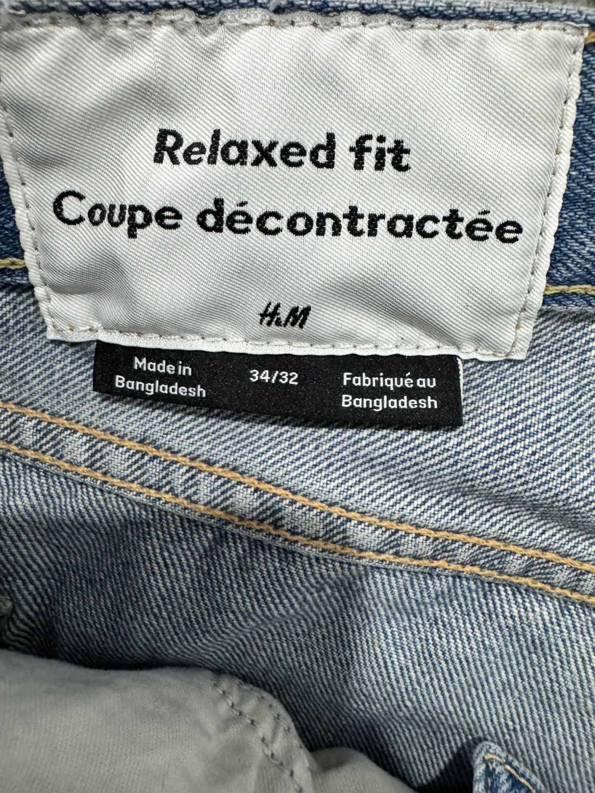 H&M H&M Jeans Mens Size 34x32 Medium Wash Relaxed Fit Size US 34 / EU 50 - 3 Thumbnail