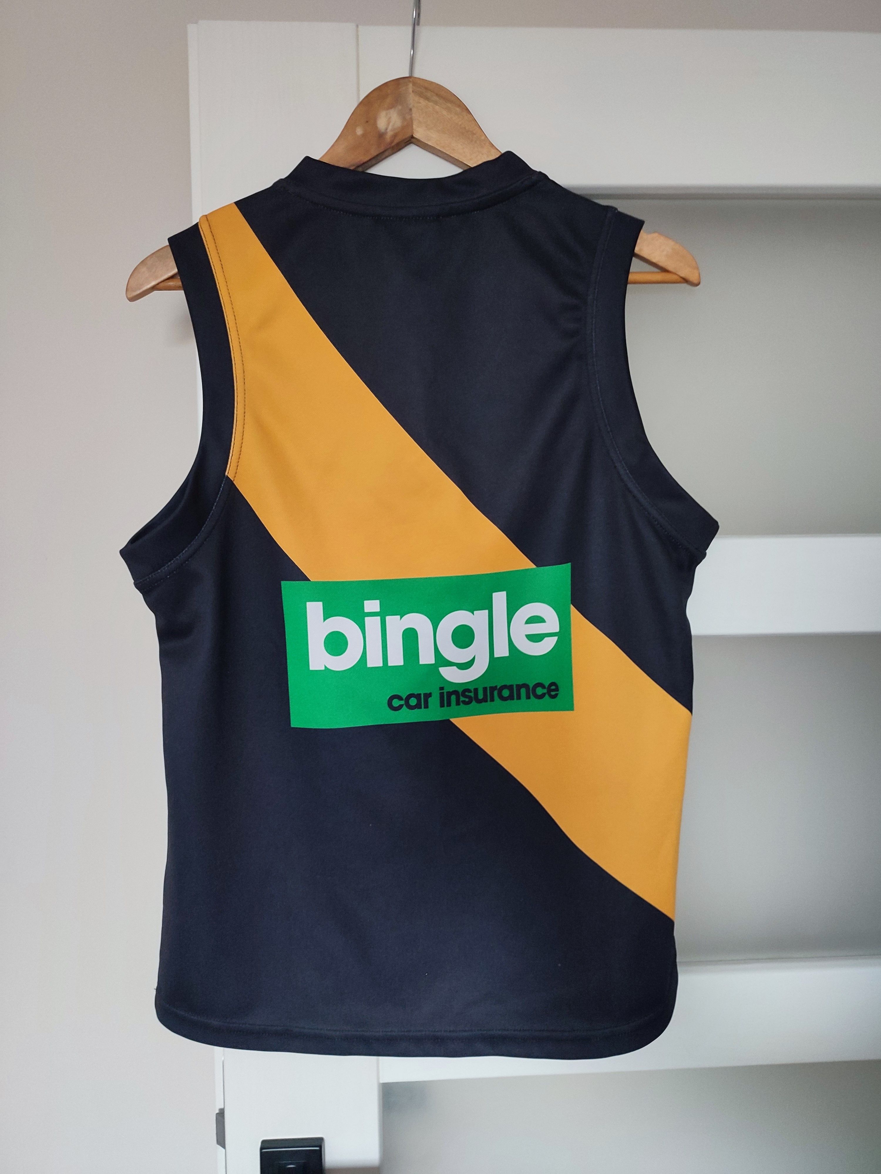 Blk Dnm Richmond Tigers AFL Australian Football BLK Jersey Vest Size US S / EU 44-46 / 1 - 2 Thumbnail