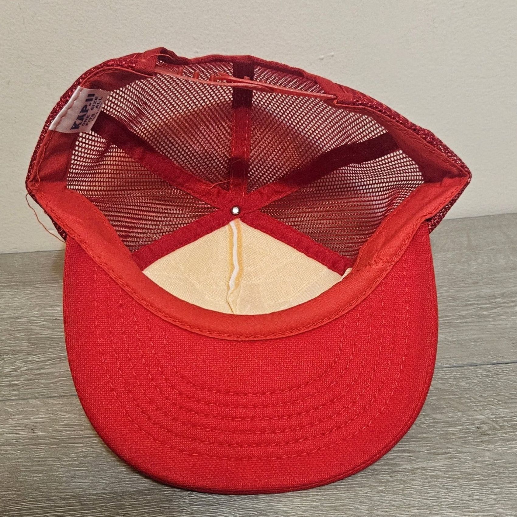 Vintage VINTAGE KAP Hat Mens One Size Red Coca Cola Cap Foam Trucker Style White Snapback Size ONE SIZE - 5 Thumbnail