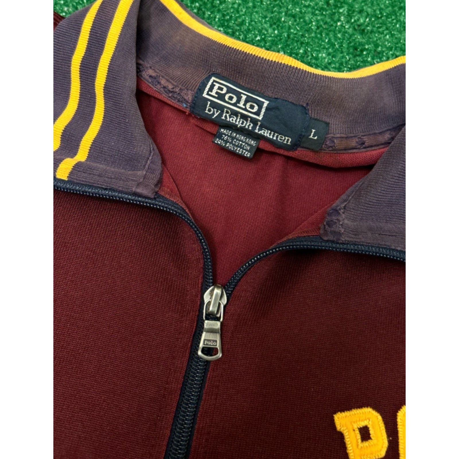 Polo Ralph Lauren VINTAGE Polo Ralph Lauren Full Zip Track Jacket Mens Large Red 90s 1990s Varsity Jacket Size US L / EU 52-54 / 3 - 3 Thumbnail