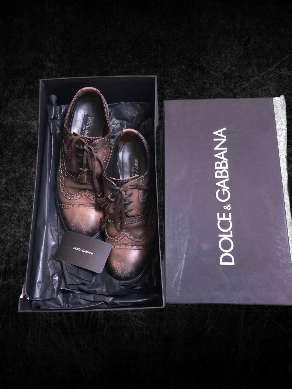 Dolce & Gabbana Dolce Gabbana Leather Oxford Dress Shoes Size US 5 / EU 37 - 1 Thumbnail
