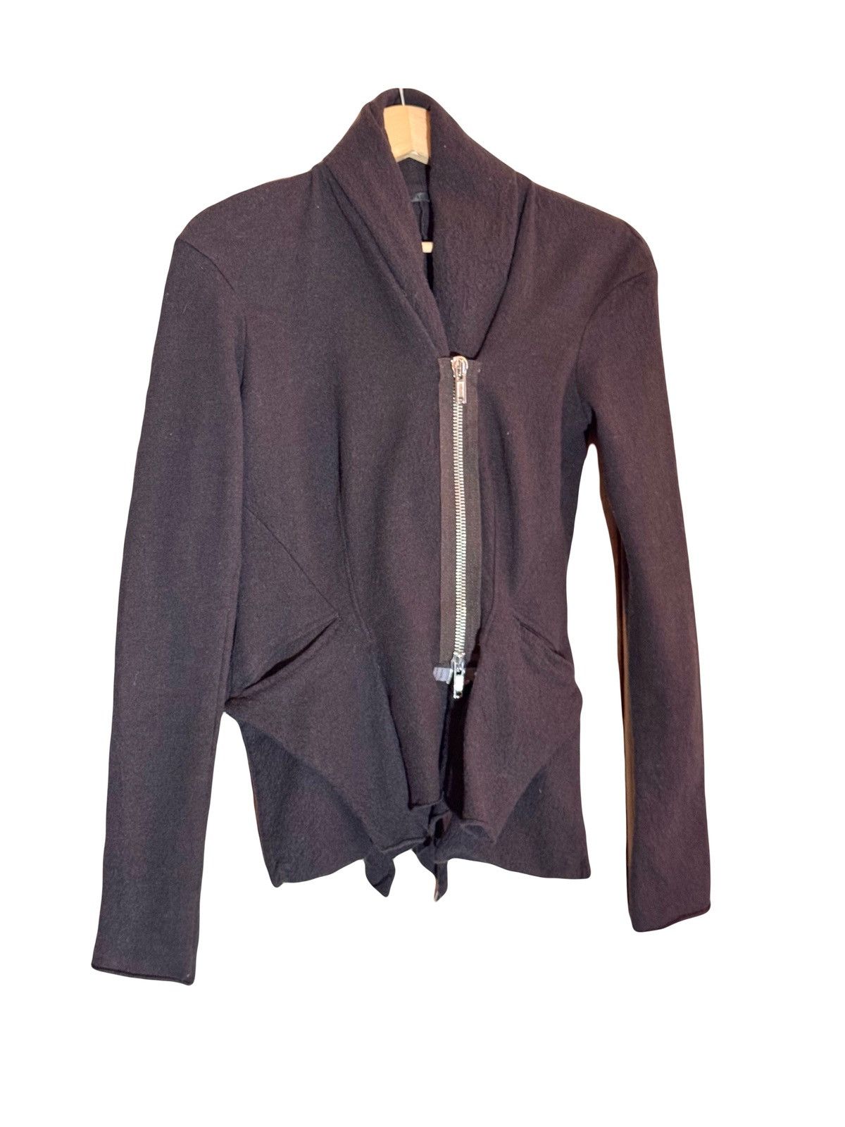 Haider Ackermann haider ackermann fw10 runway brown wool fitted jacket XS Size S / US 4 / IT 40 - 1 Thumbnail