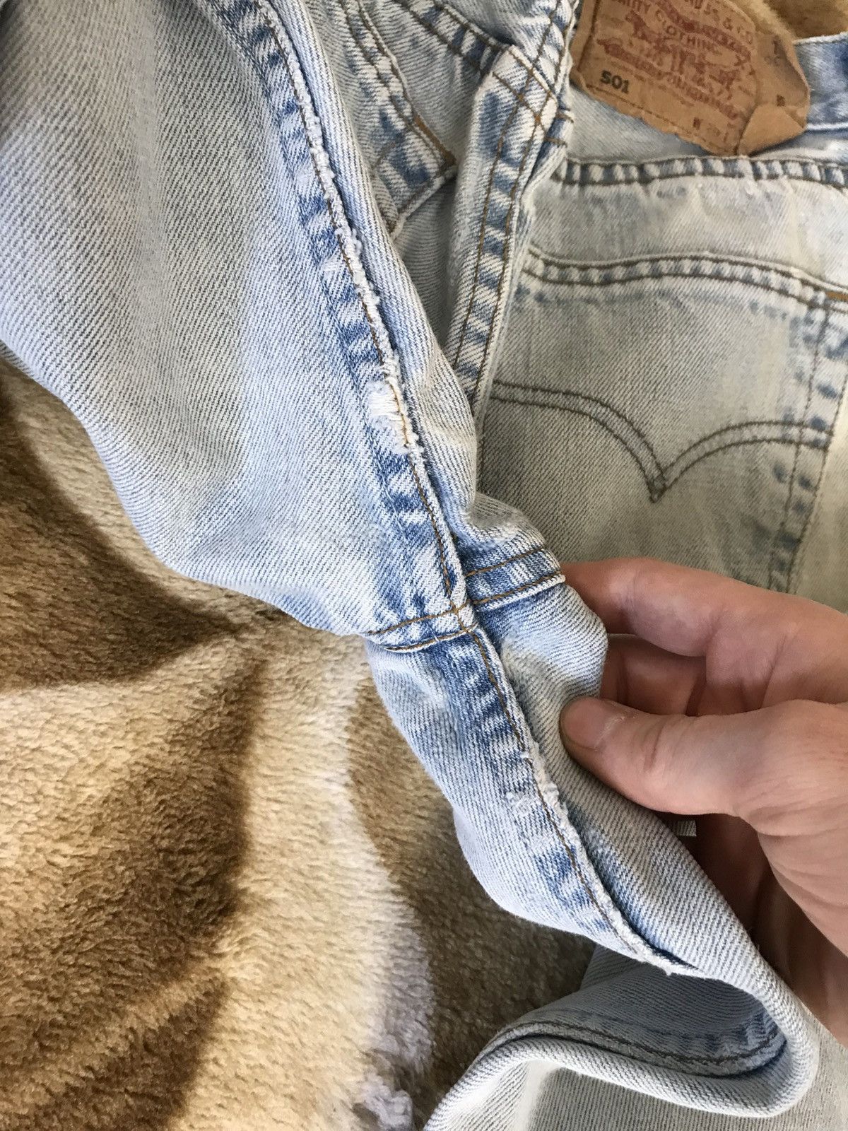 Levi's 🔥 Vintage Levis 29x30 Distressed Denim Washed Pants Jeans Size US 29 - 11 Thumbnail