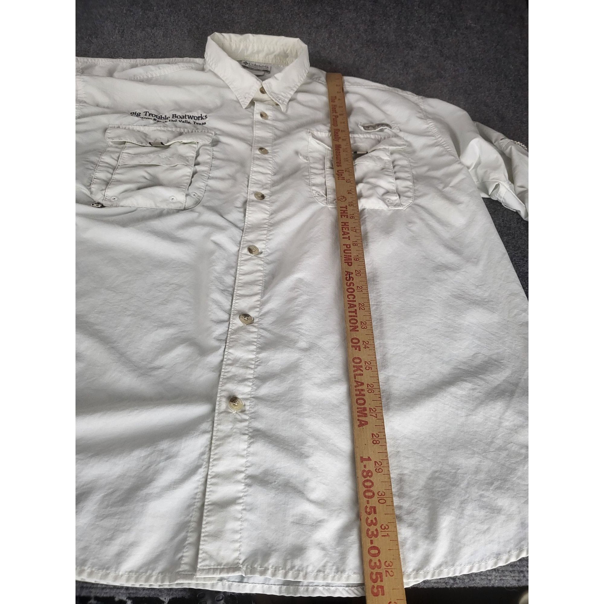 Columbia Columbia PFG Button Up Shirt Men Sz XXL Big Trouble Boatwork Size US XXL / EU 58 / 5 - 3 Thumbnail