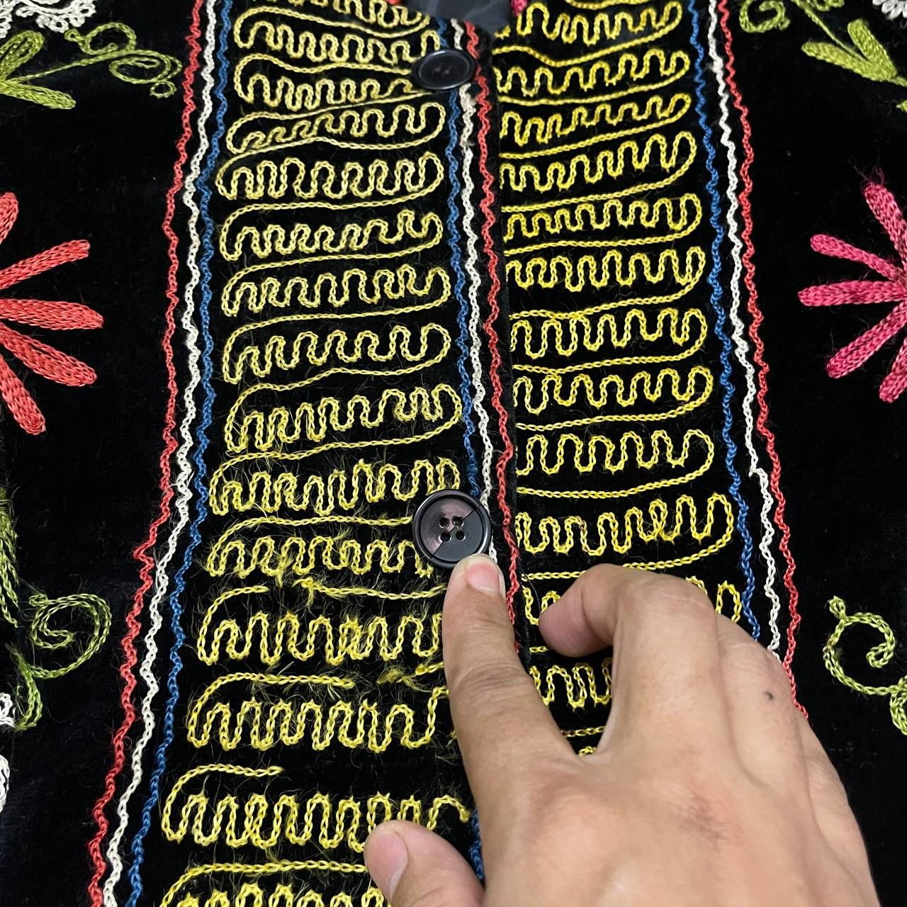 Other Vintage 90's Full Flower Embroidered Jacket Size S / US 4 / IT 40 - 5 Thumbnail
