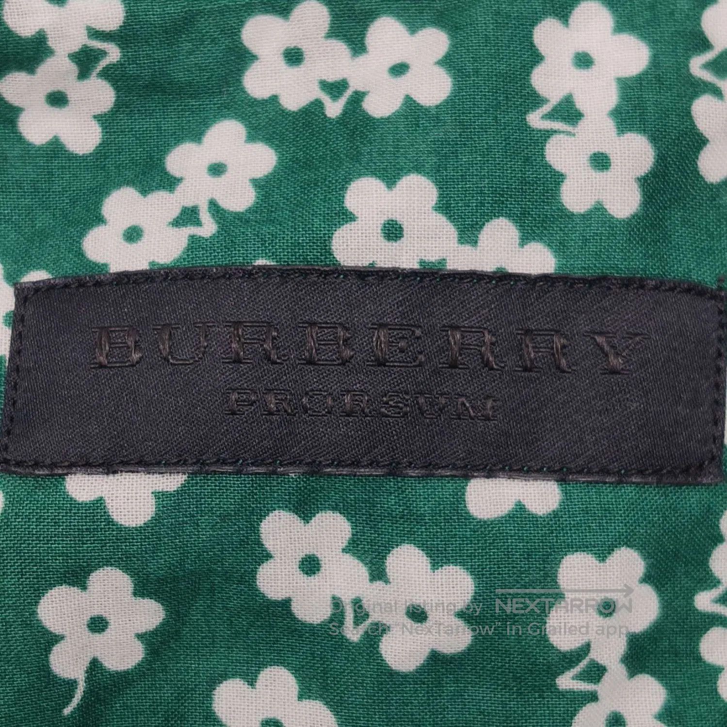 Burberry Burberry Floral Pattern Cotton Shirt Size 39 . Size US M / EU 48-50 / 2 - 4 Thumbnail