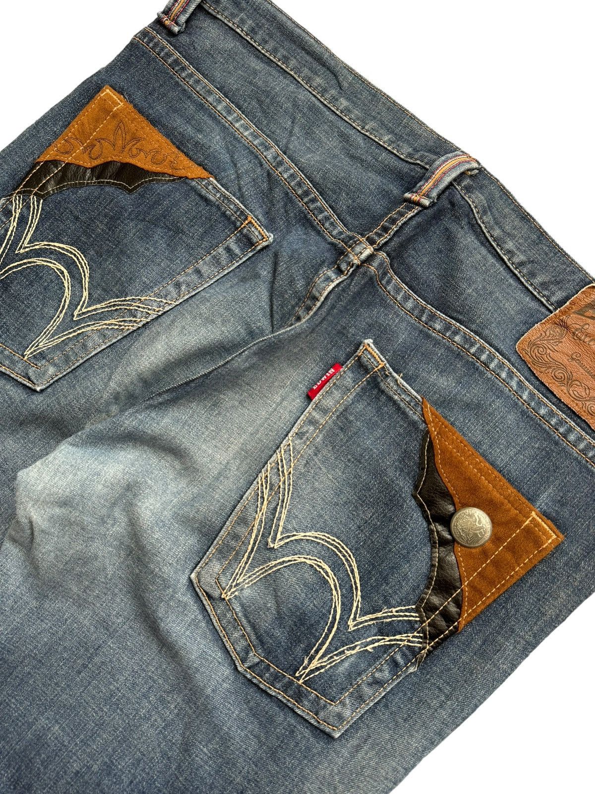 Edwin Edwin Exclusive Vtg Distressed Denim Jeans Size US 38 / EU 54 - 7 Thumbnail