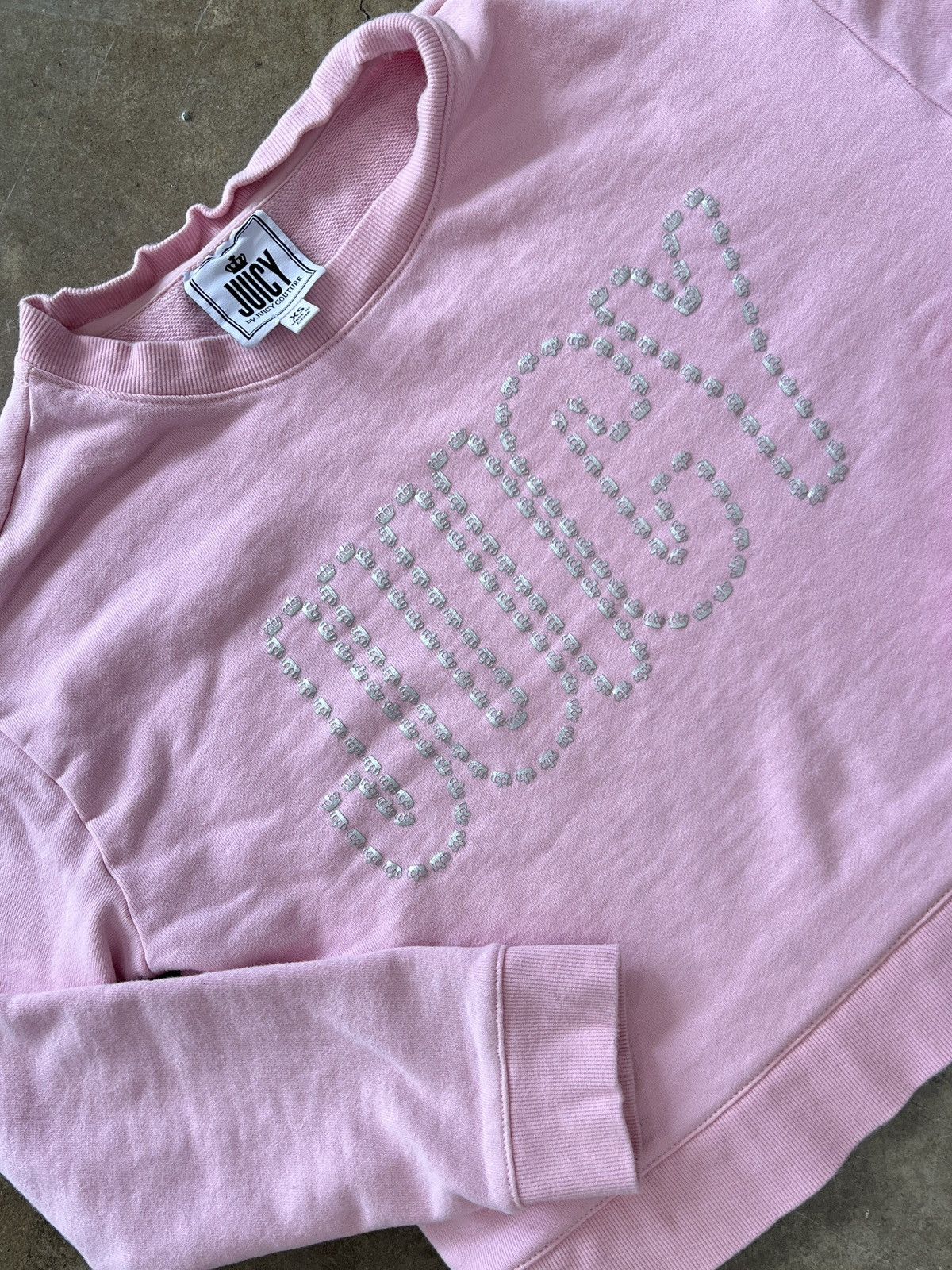 Juicy Couture Jeans × Vintage Juicy Couture Cropped Juicy Crewneck XS Size US XS / EU 42 / 0 - 1 Thumbnail