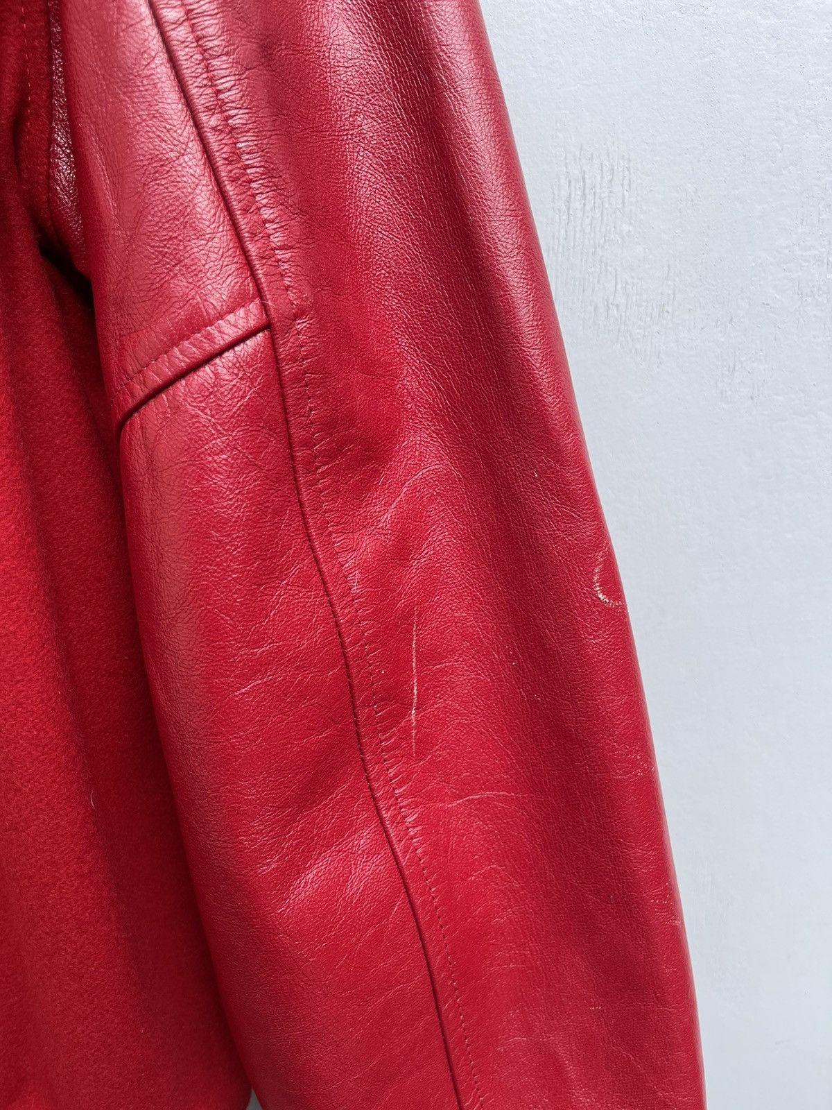 Franklin & Marshall Franklin & Marshall Reversible Varsity Leather Jacket Size US XL / EU 56 / 4 - 7 Thumbnail
