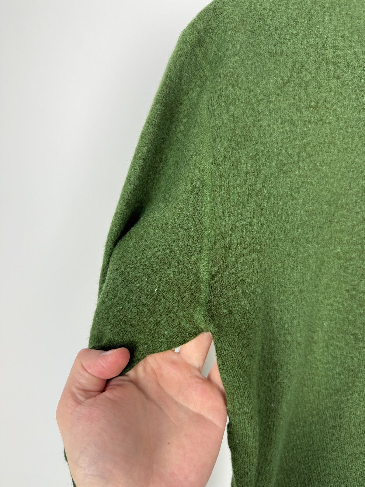 Vintage 1970s Vintage Angoraba Green Wool Blend Thermal Undershirt Size US S / EU 44-46 / 1 - 6 Thumbnail