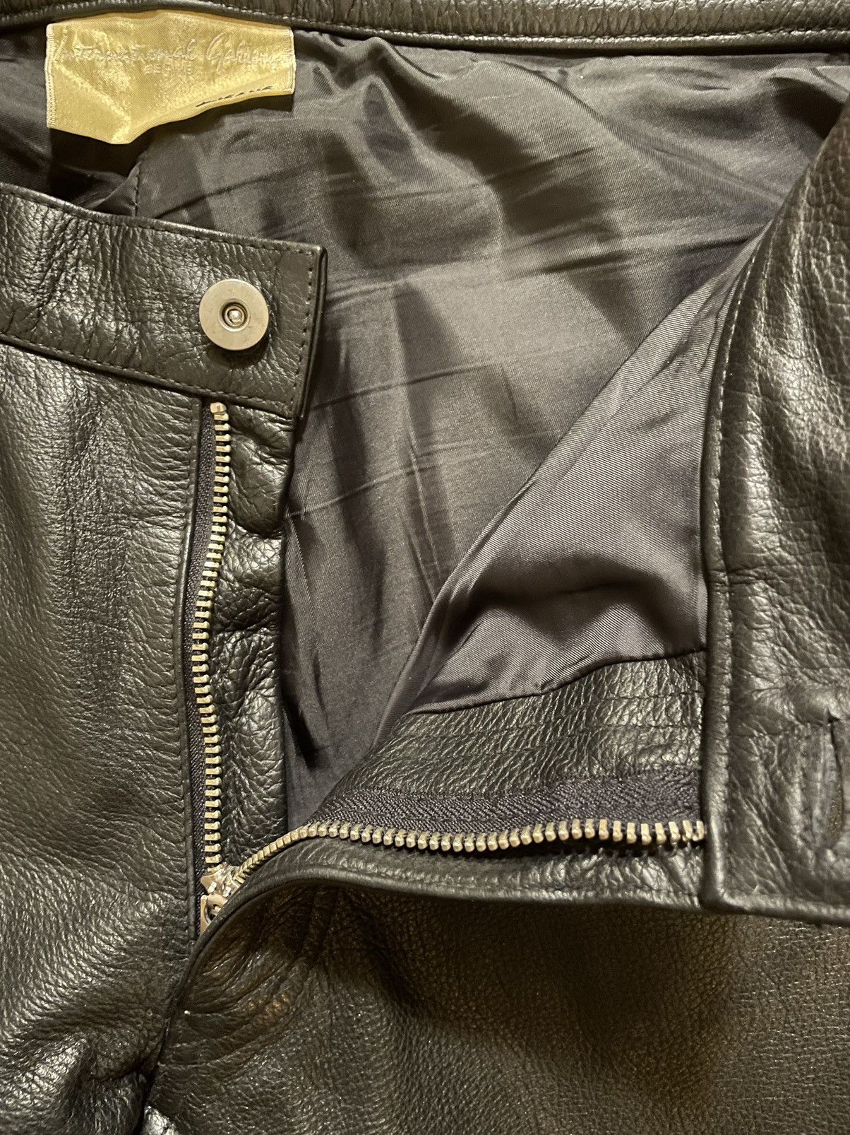Beams Plus International Gallery Beams Leather Biker Pants Size US 34 / EU 50 - 4 Thumbnail