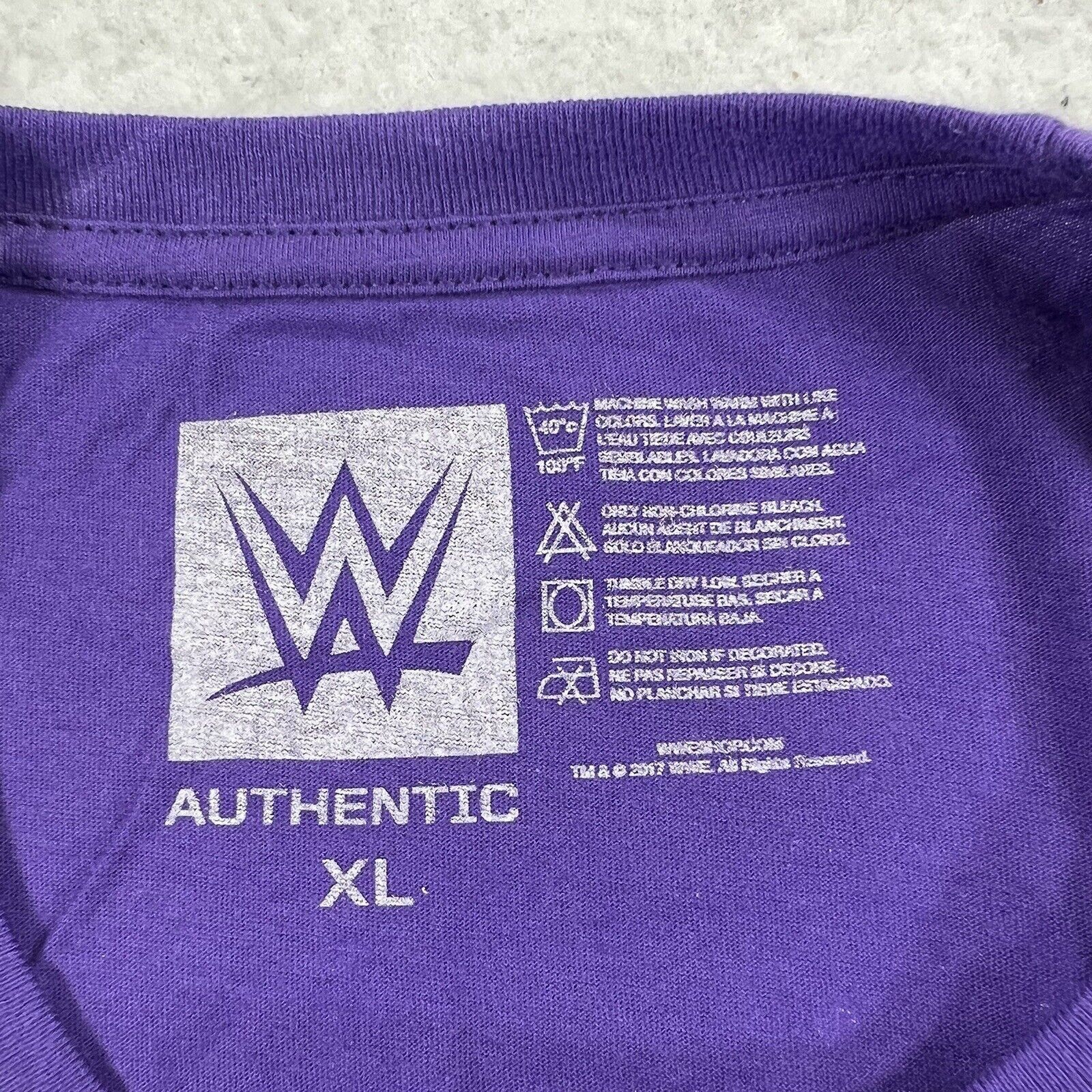 WWE WWE Boss n' Hug XL Purple Short Sleeve Graphic T Shirt NWOT Size XL / US 12-14 / IT 48-50 - 3 Thumbnail