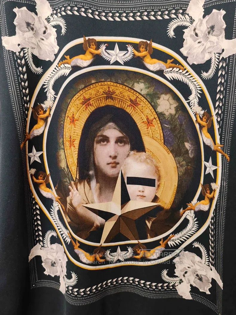 Givenchy Givenchy Men's Virgin Mary Infant Short Sleeve Size US XS / EU 42 / 0 - 4 Thumbnail