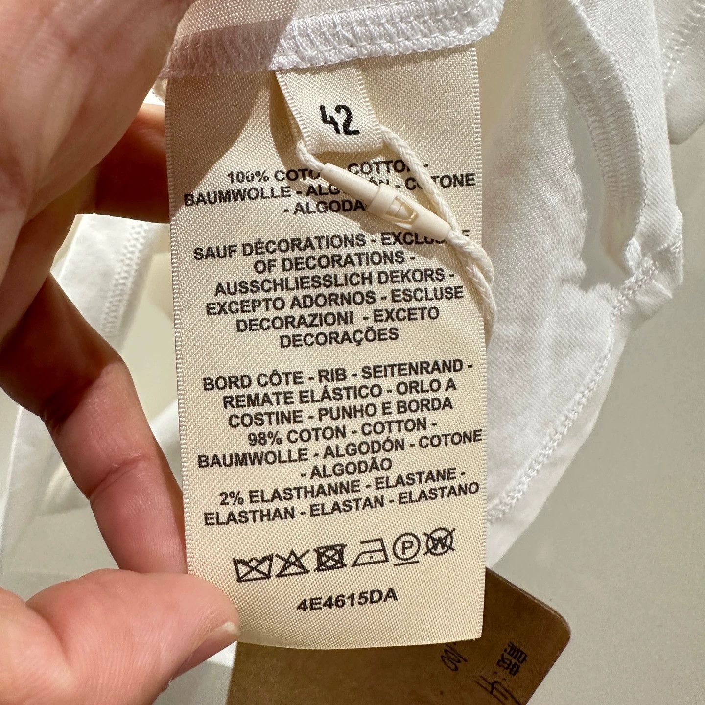 Hermes Hermes may355 H-ribbed pocket short sleeve T-shirt 42 cotton Size M / US 6-8 / IT 42-44 - 4 Thumbnail