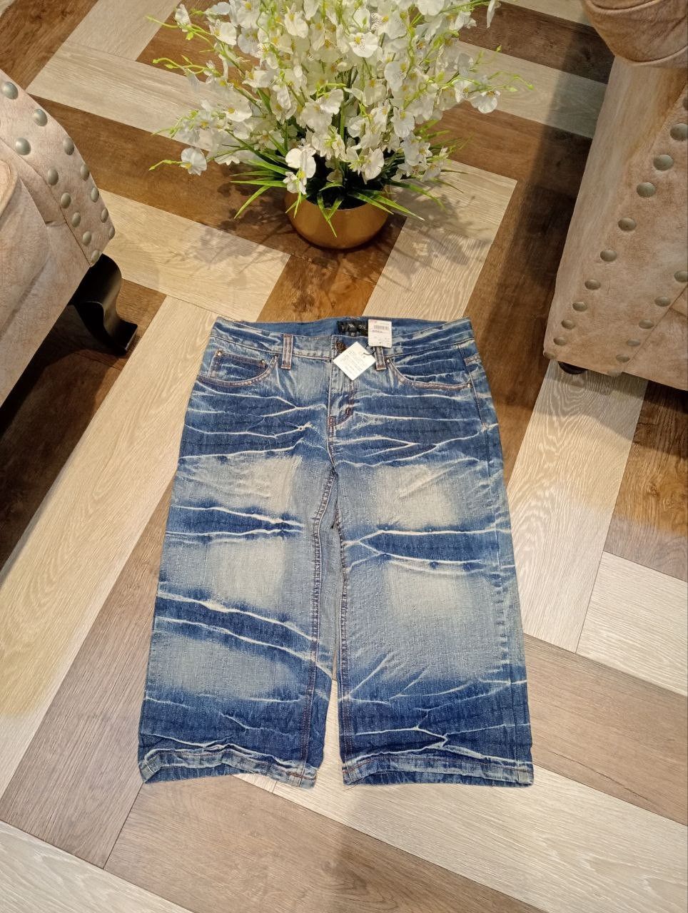 LOWBOX LOWBOX JAPAN BLUE DENIM SHORTPANTS Size US 33 - 1 Thumbnail
