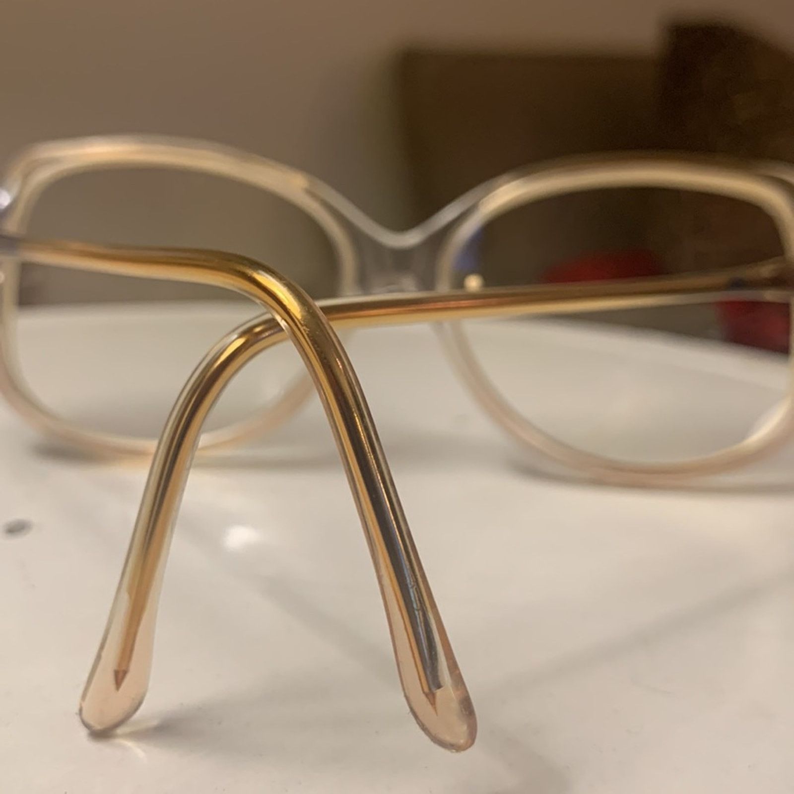 Vintage 70’s 80’s oversized Italian eyeglass frames Golden Girls Size ONE SIZE - 6 Thumbnail