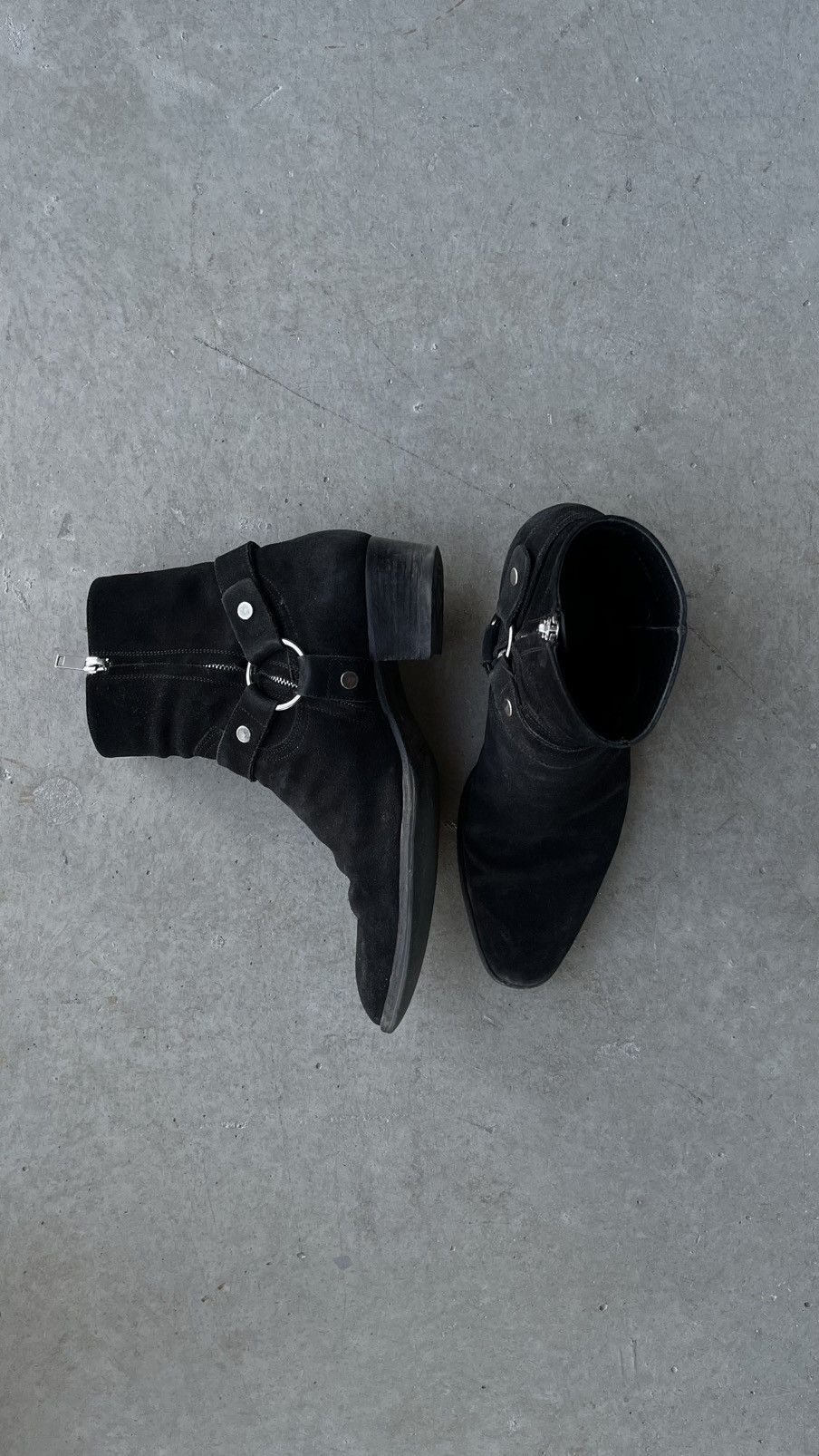 Saint Laurent Paris FW16 Hedi Saint Laurent Paris Wyatt 40 Suede Harness Boots Size US 10 / EU 43 - 5 Thumbnail