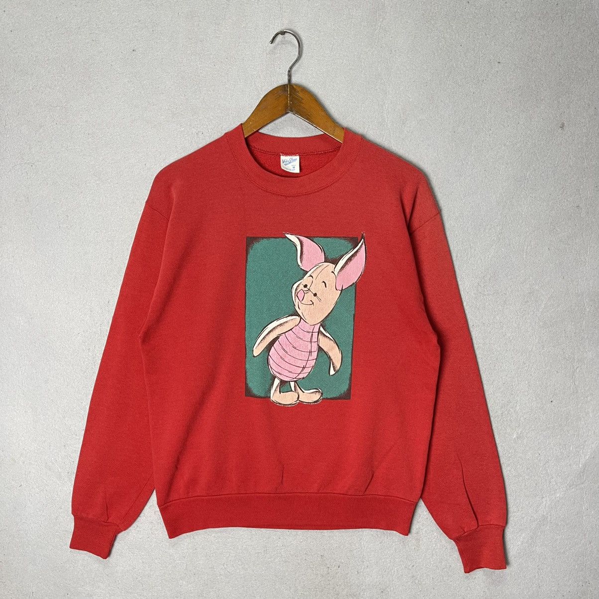 Velva Sheen Vintage 1990s Velva Sheen Piglet Graphic Sweatshirt USA Size US M / EU 48-50 / 2 - 1 Thumbnail
