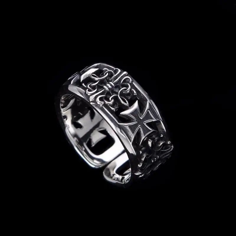 Jewelry × Vintage New retro cross hip-hop punk style niche opening ring Size ONE SIZE - 5 Thumbnail