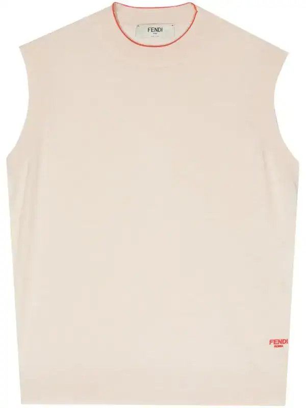 Fendi o1s1wg110226 Jumper in Beige Size L / US 10 / IT 46 - 1 Thumbnail
