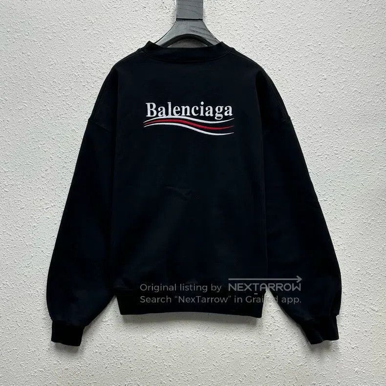 Balenciaga Balenciaga Coca-Cola wave logo embroidered long sleeve swe Size US L / EU 52-54 / 3 - 2 Thumbnail