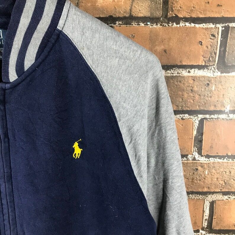 Polo Ralph Lauren × Vintage Vintage Polo Ralph Lauren Sweatshirt Varsity Style Size US L / EU 52-54 / 3 - 2 Thumbnail