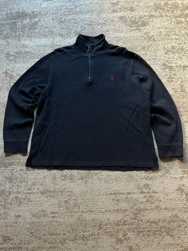 Polo Ralph Lauren Polo Ralph Lauren Sz XL 1/4 Zip Neck Sweatshirt Navy Size US XL / EU 56 / 4 - 1 Thumbnail