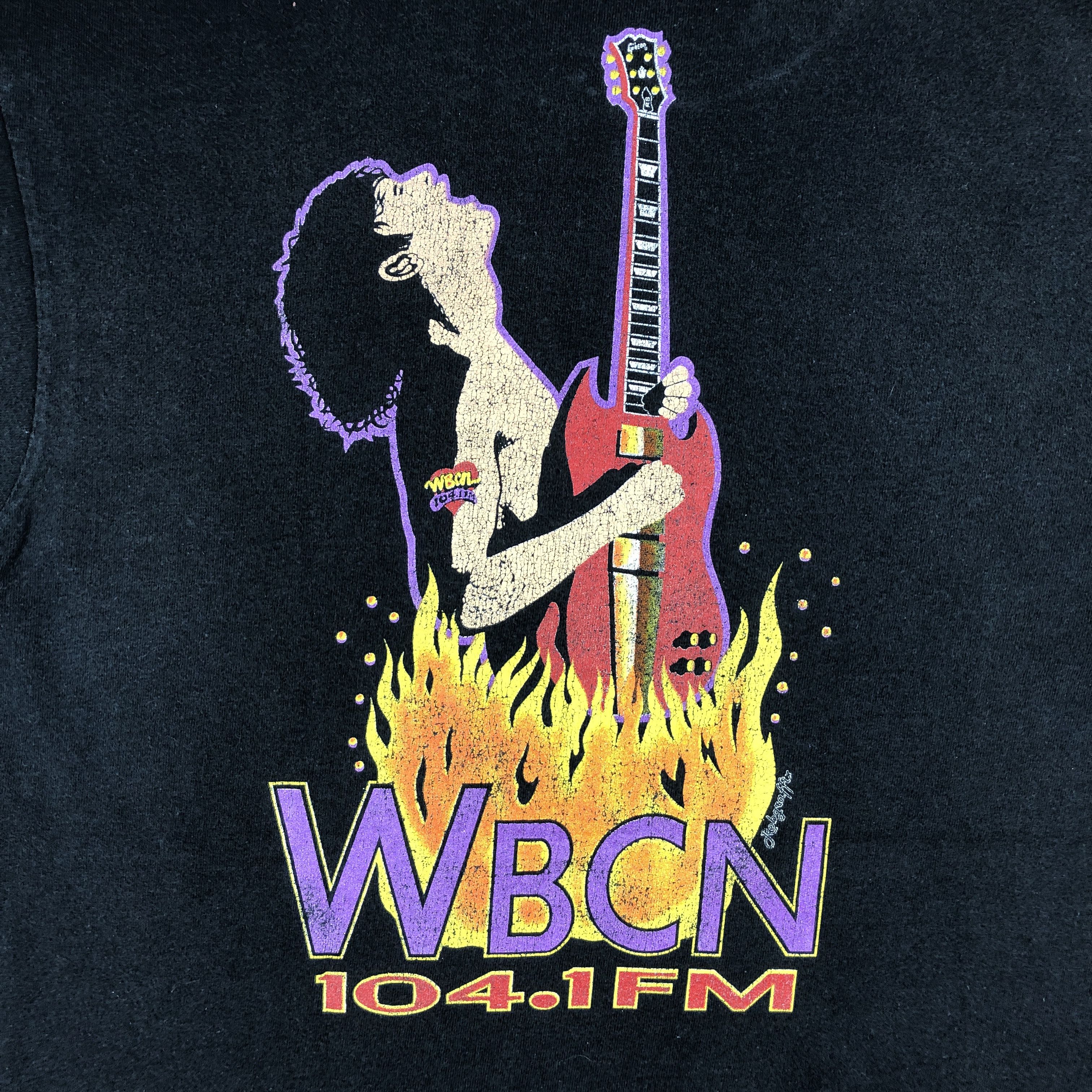Vintage Vintage WBCN 104.1FM T-shirt Size US L / EU 52-54 / 3 - 3 Thumbnail