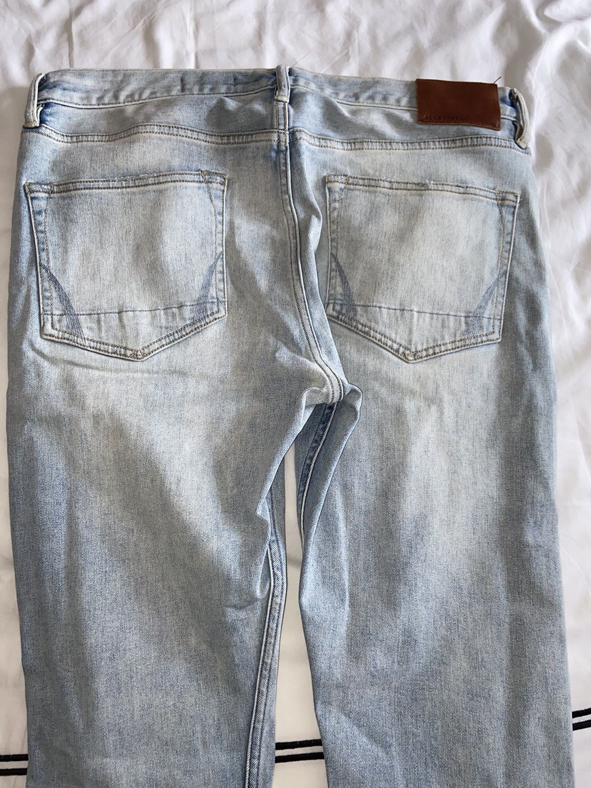 Allsaints ALL SAINTS CIGARETTE INDIGO BLUE JEANS Size US 34 / EU 50 - 2 Thumbnail