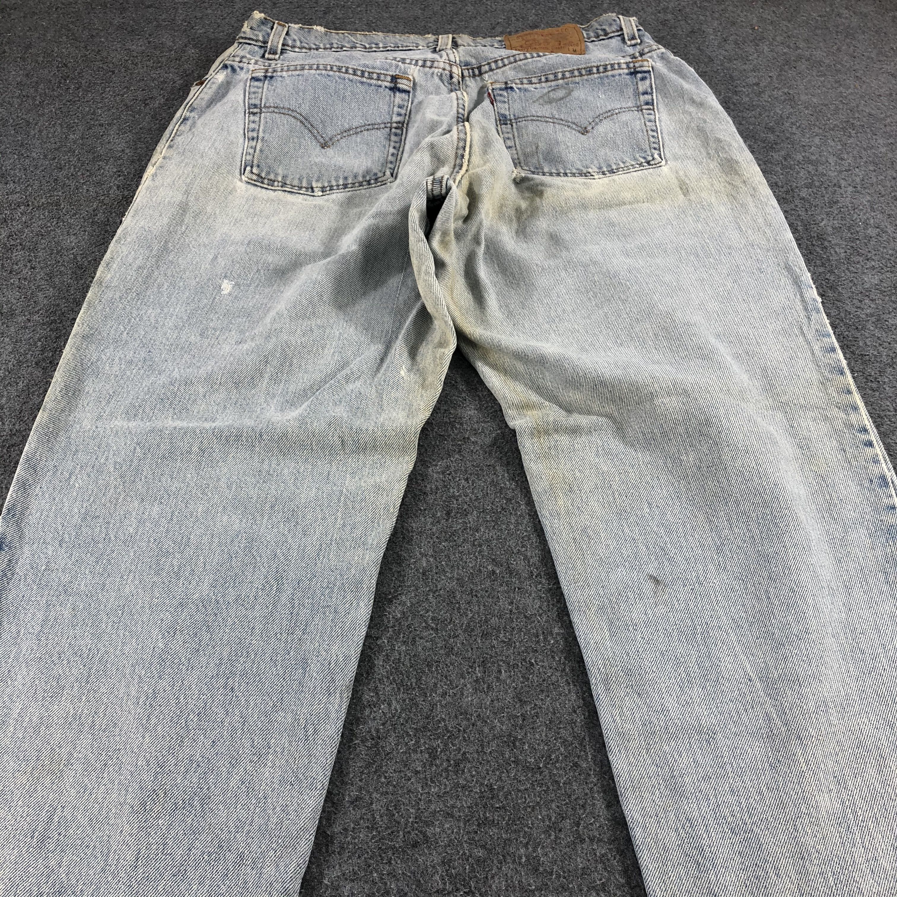 Levi's Vintage 90s Light Wash Levis 550 Jeans-J1216 Size US 34 / EU 50 - 4 Thumbnail