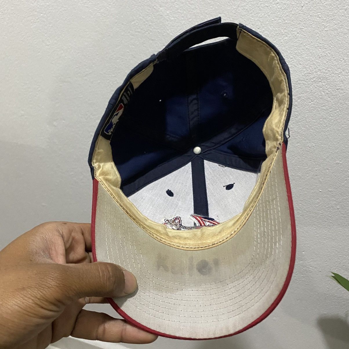 MLB × Vintage Atlanta Braves Team MLB Baseball Cap Hat Adjustable Size ONE SIZE - 6 Thumbnail