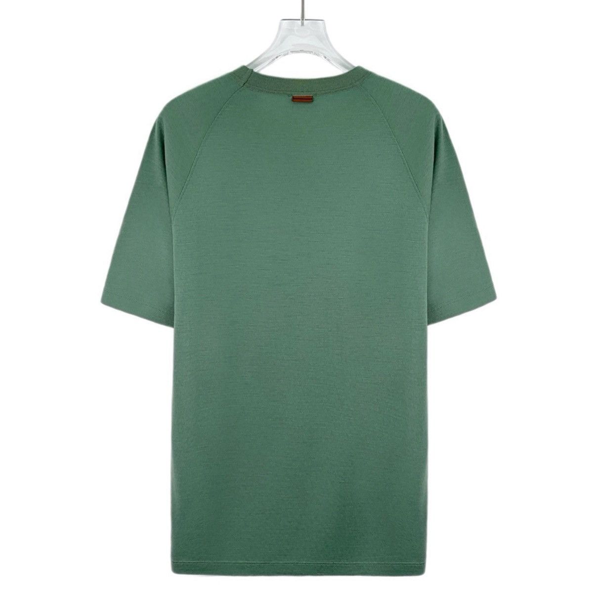 Z Zegna Zegna Green Wool Crew Neck Short Sleeve T-shirt K26WX Size US M / EU 48-50 / 2 - 2 Thumbnail