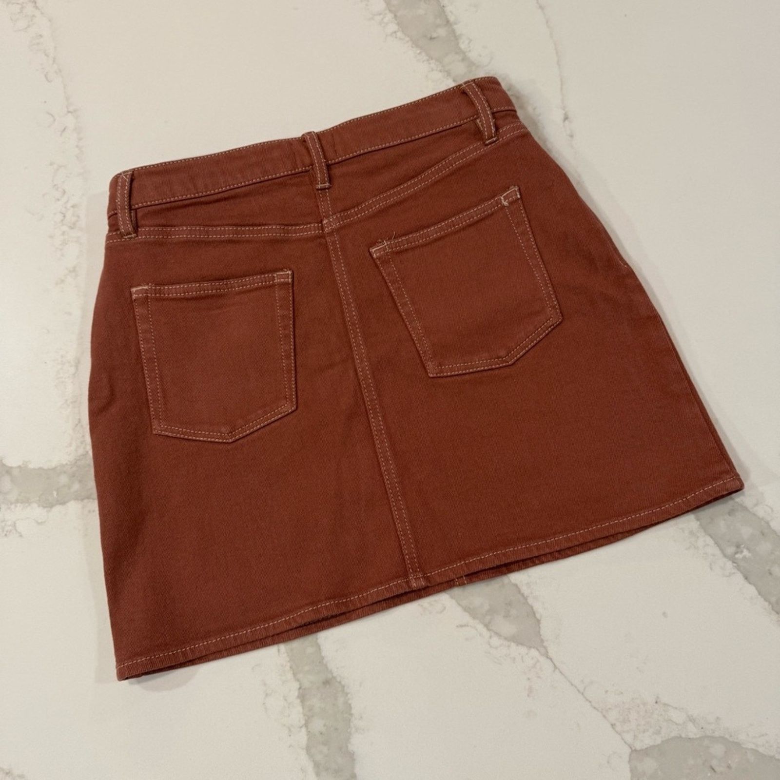 Aritzia Wilfred Free by Aritzia Denim Date Night Mini Skirt Womens 4 Size 27" / US 4 / IT 40 - 4 Thumbnail