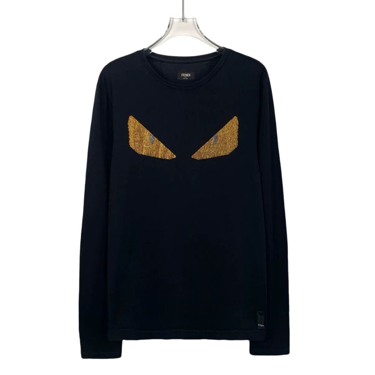 Fendi Fendi Black Hoodie with Monster Eyes | Grailed