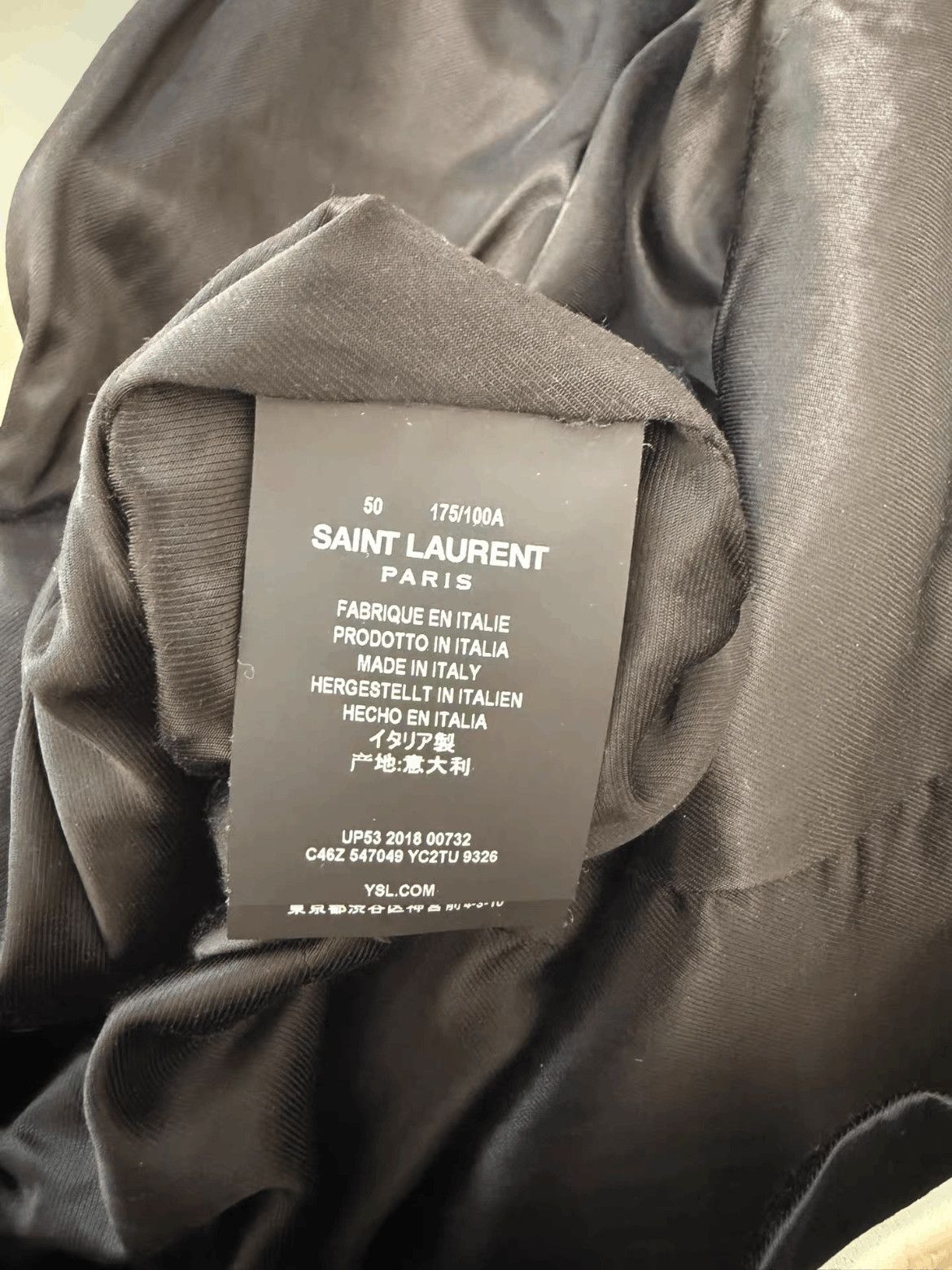 Saint Laurent Paris Saint Laurent Paris Sz 50 Saint Laurent Paris Golden Butto Size US M / EU 48-50 / 2 - 7 Thumbnail