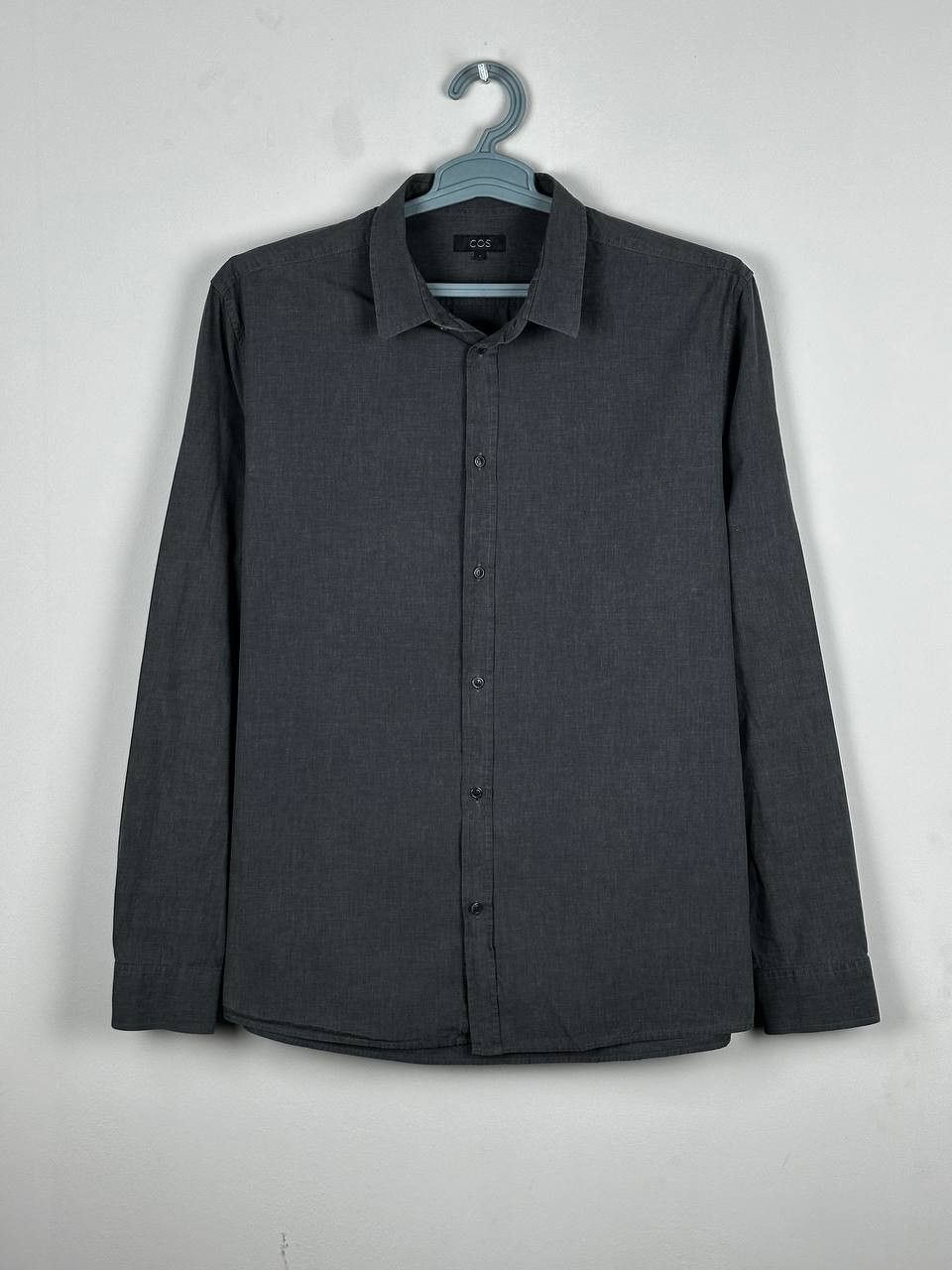 Cos COS Dark Grey Denim Light Casual Shirt Size US L / EU 52-54 / 3 - 2 Thumbnail