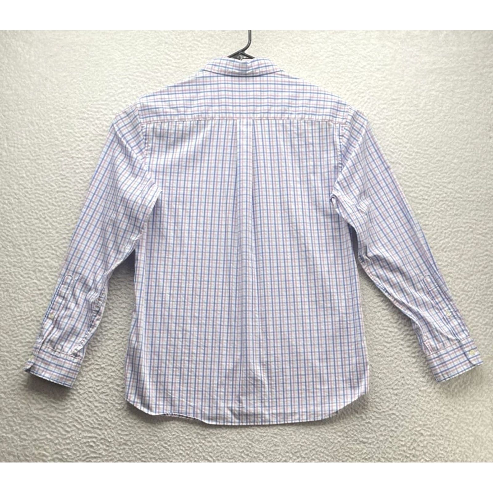 Vineyard Vines Vineyard Vines OTG Shirt Mens Small On The Go Brr Pink Tattersall Performance Size US S / EU 44-46 / 1 - 7 Thumbnail