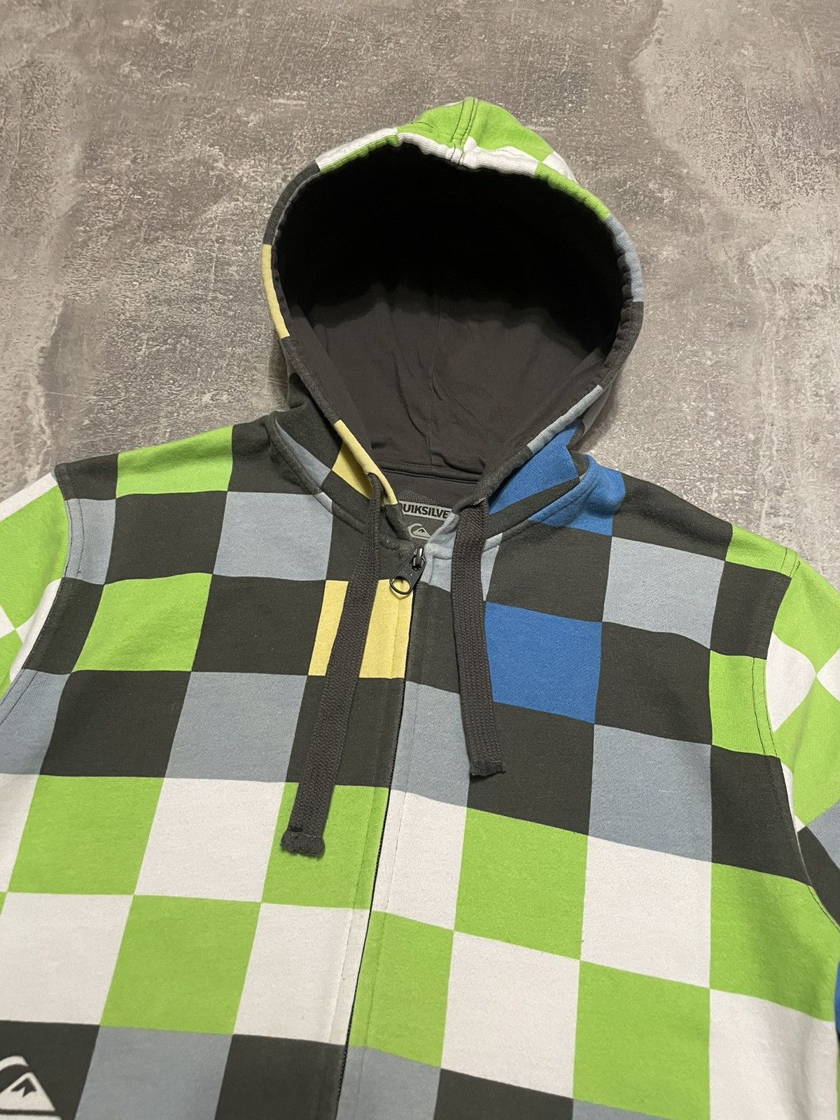 Quiksilver Vintage Quicksilver Surf Cubes Zip-Up Hoodie Size US M / EU 48-50 / 2 - 2 Thumbnail