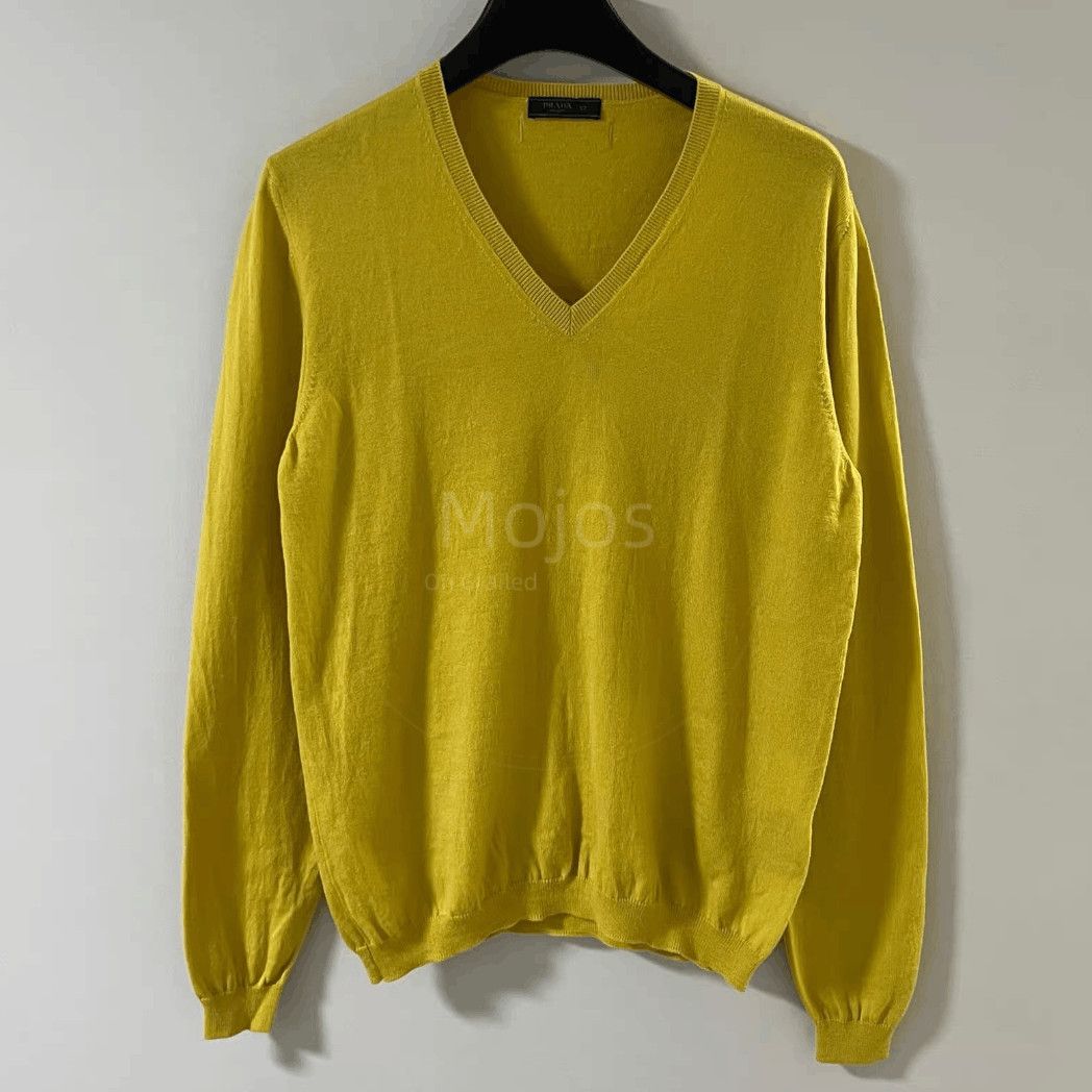 Prada Sz 52 Prada V-neck Knitwear Sweater-2508 Size US L / EU 52-54 / 3 - 1 Thumbnail