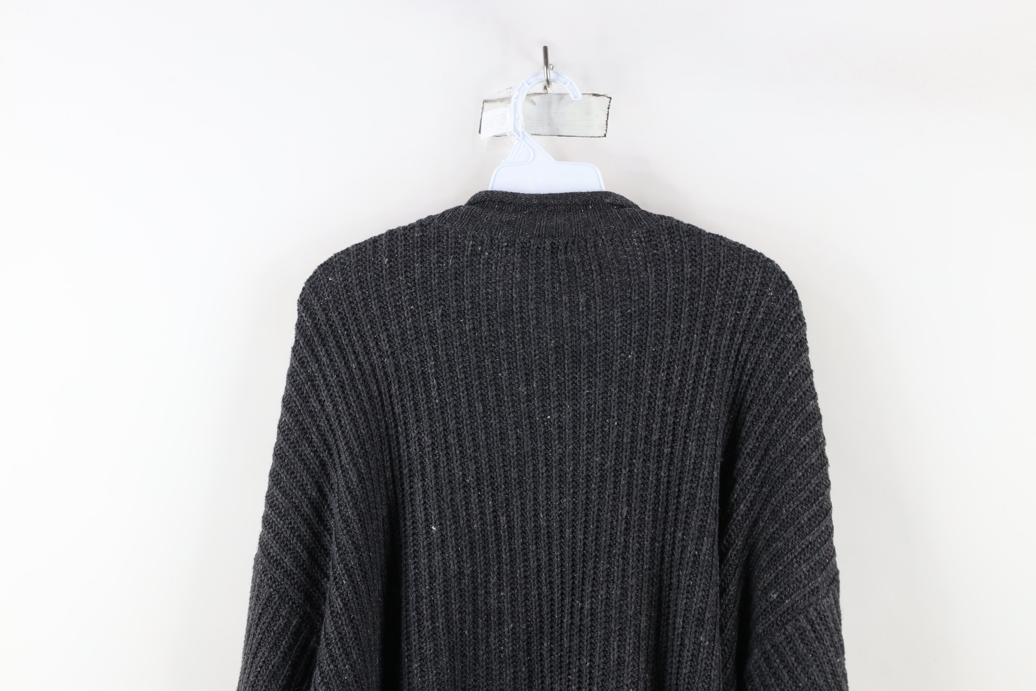 Vintage Vintage 90s Streetwear Heavyweight Marled Ribbed Sweater Size US XL / EU 56 / 4 - 9 Thumbnail