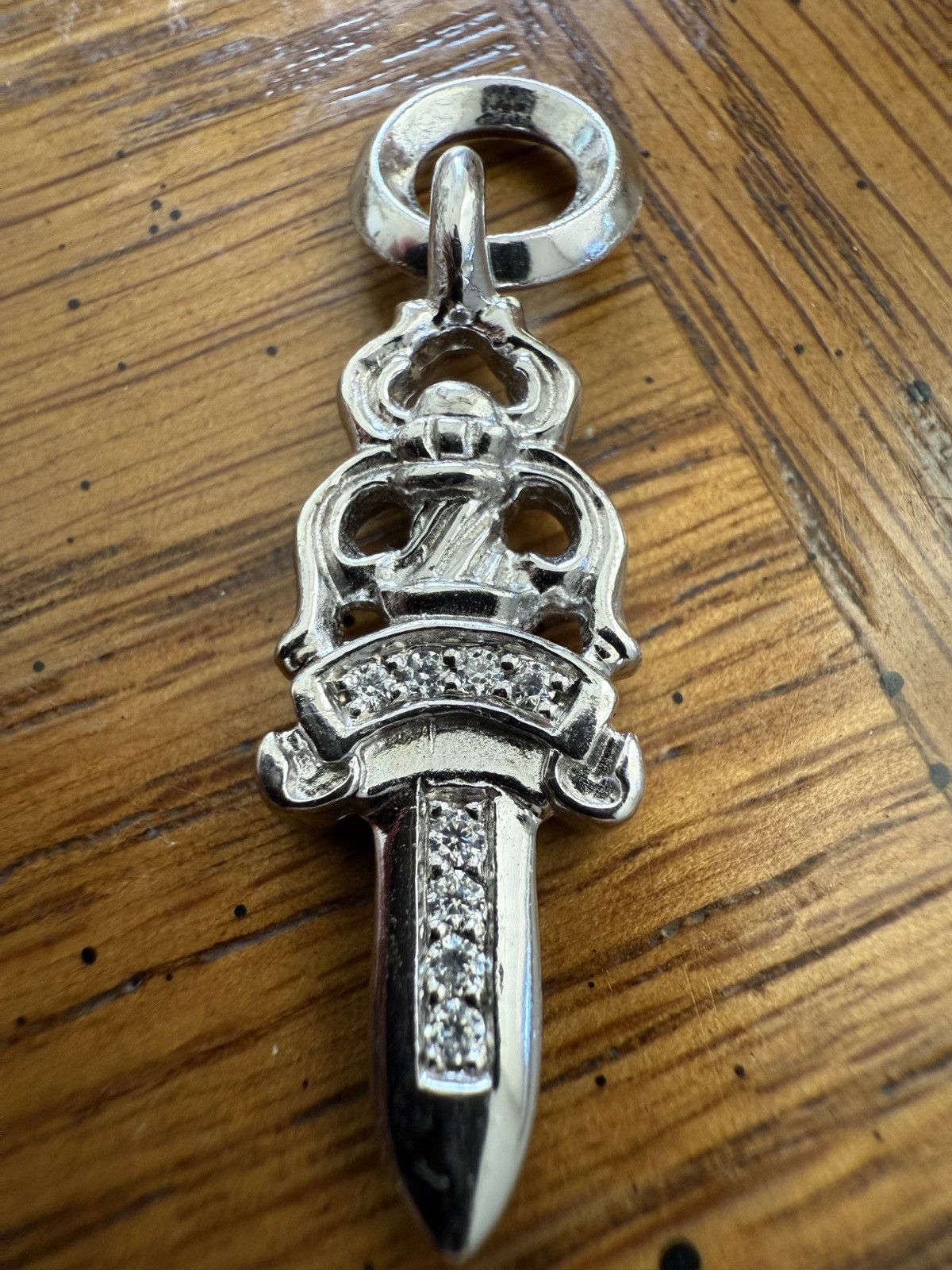 Chrome Hearts Chrome hearts 18k white gold dagger pandent Size ONE SIZE - 1 Thumbnail