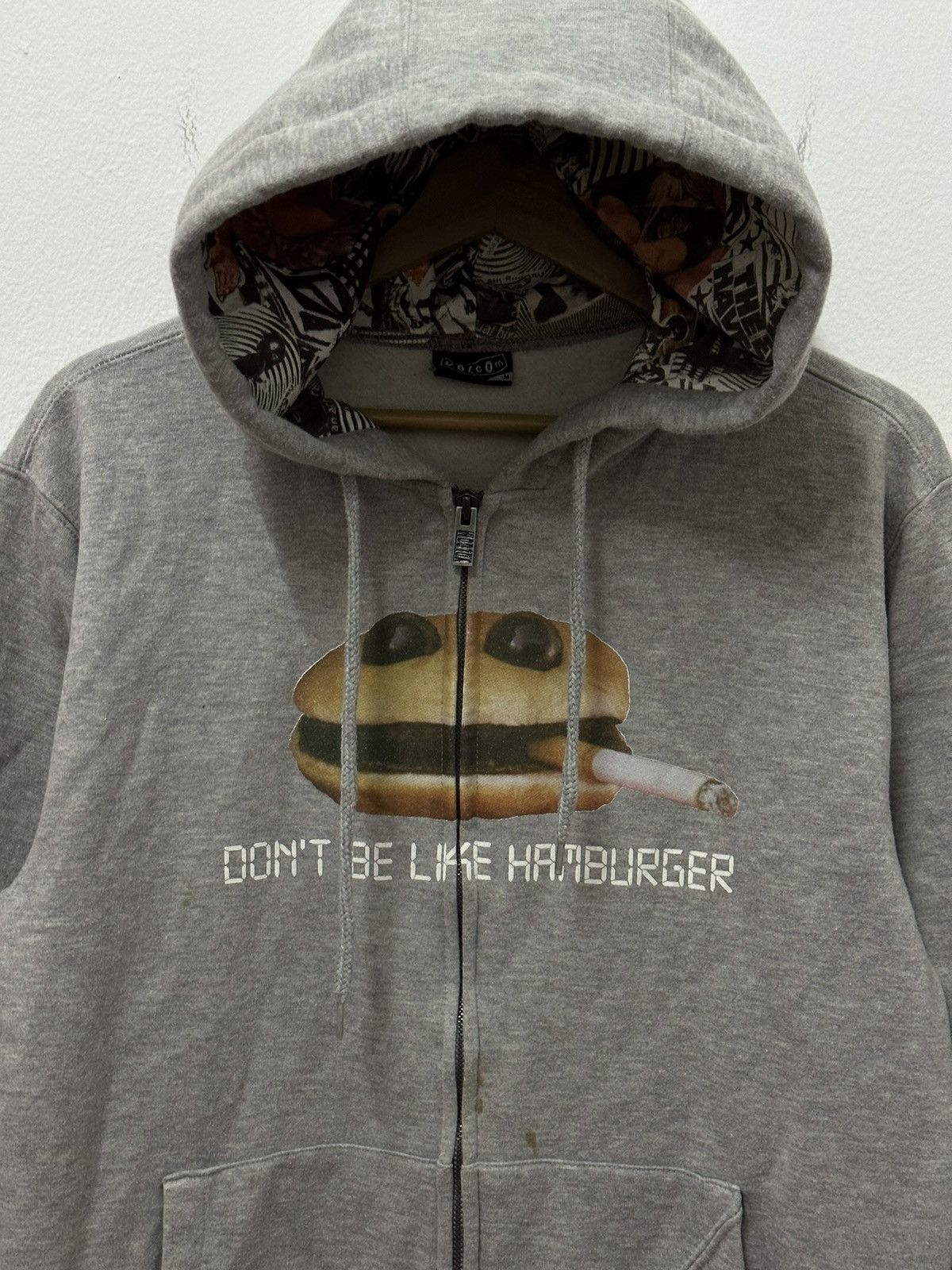 Japanese Brand × Vintage × Volcom Vintage Volcom Don’t Be Like Hamburger Big Logo Hoodie Size US M / EU 48-50 / 2 - 2 Thumbnail