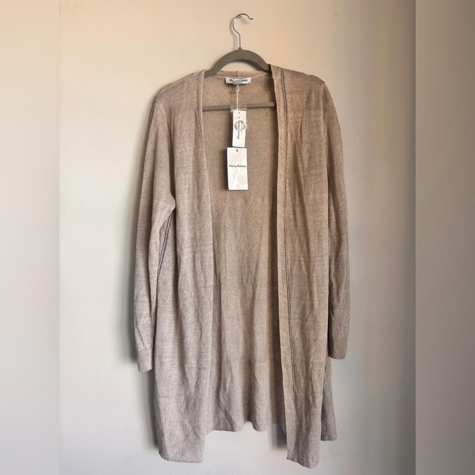 Tommy Bahama Women's Cedar ladder Stitch Cardigan Size XL / US 12-14 / IT 48-50 - 1 Thumbnail