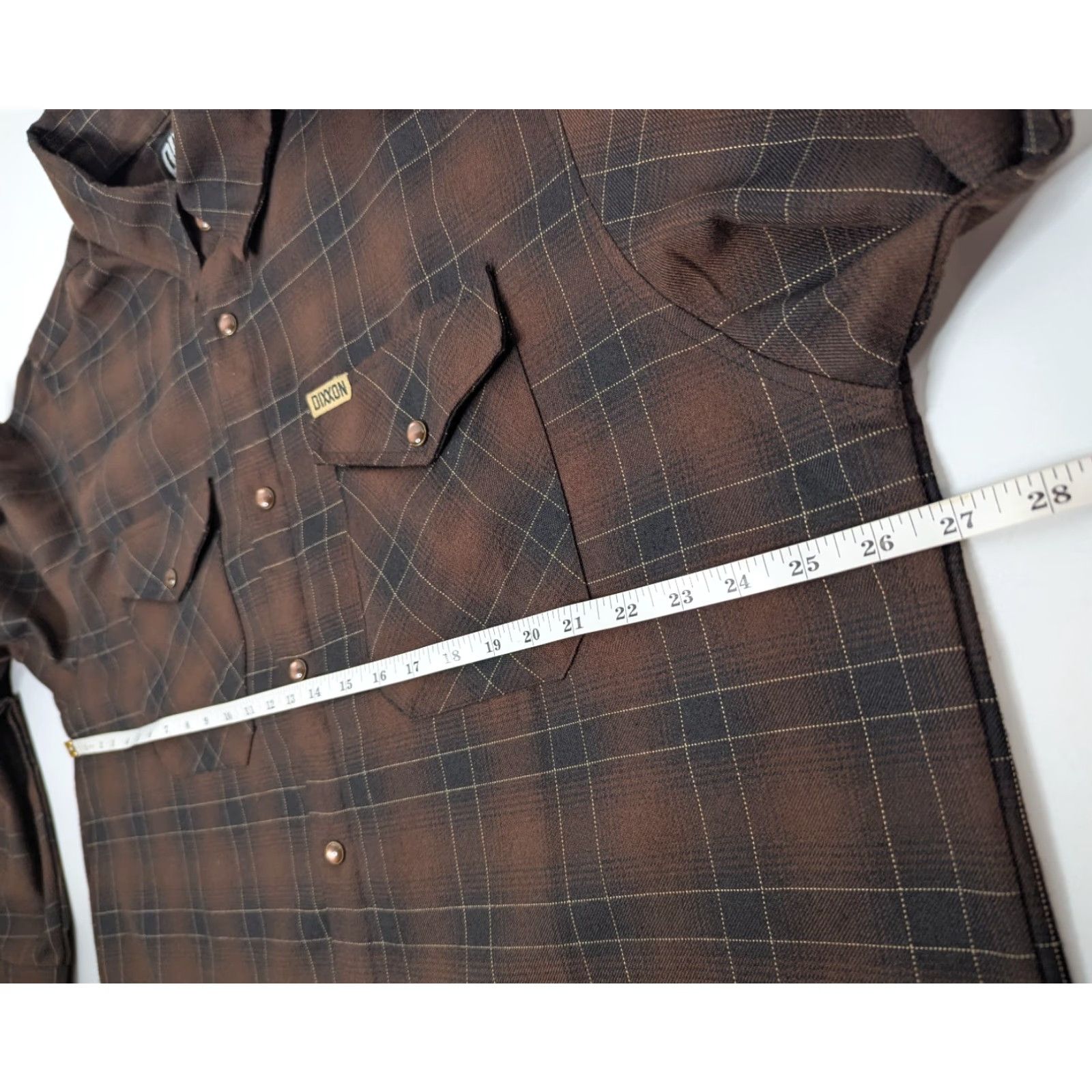 Vintage Dixxon Flannel Shirt Mens 2X Brown Plaid Long Sleeve Pearl Snap Button-Up Casual Vintage No? Size US XXL / EU 58 / 5 - 6 Thumbnail