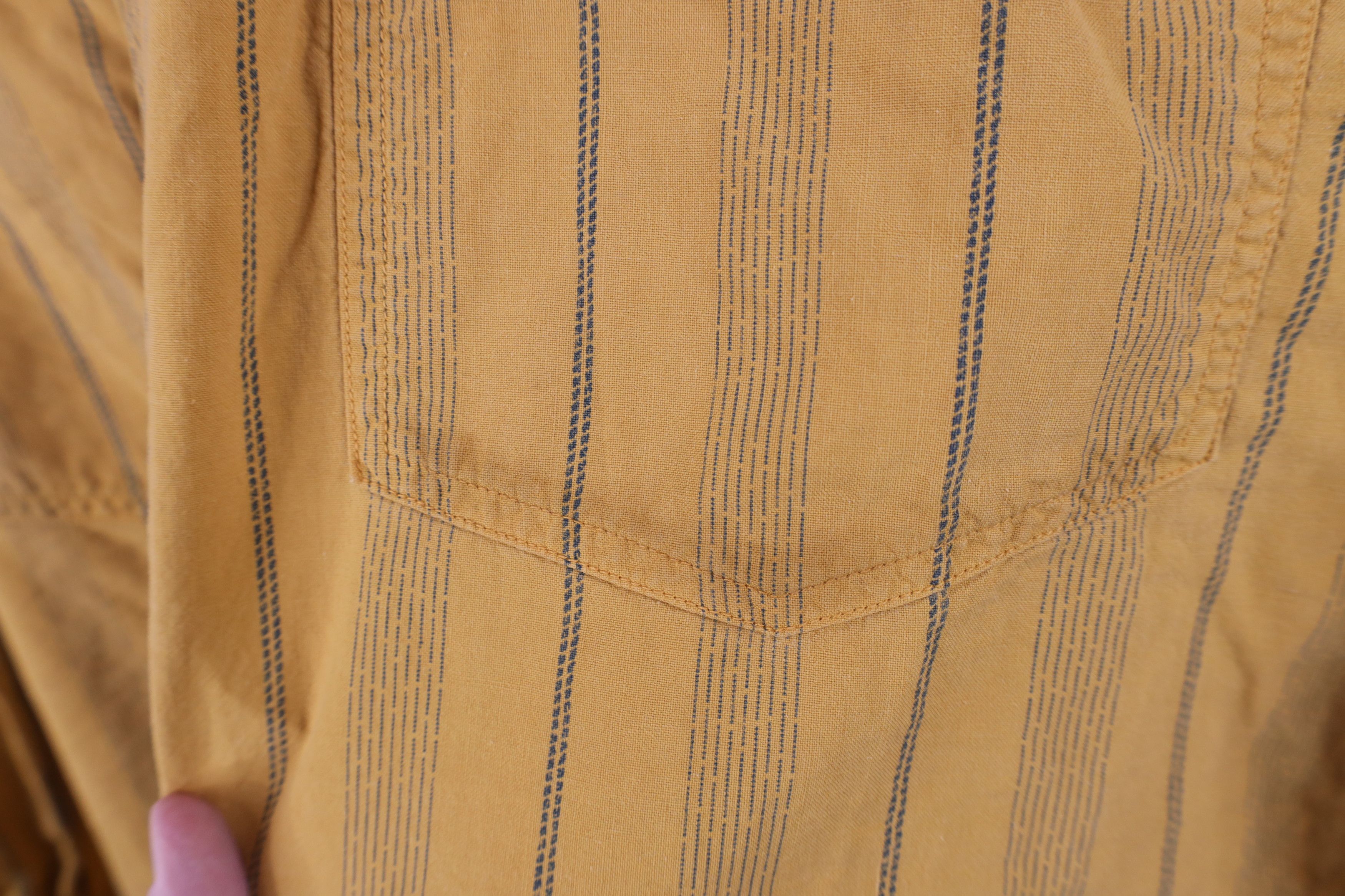 Vintage Vintage 90s Streetwear Big Pocket Striped Button Down Shirt Size US M / EU 48-50 / 2 - 7 Thumbnail